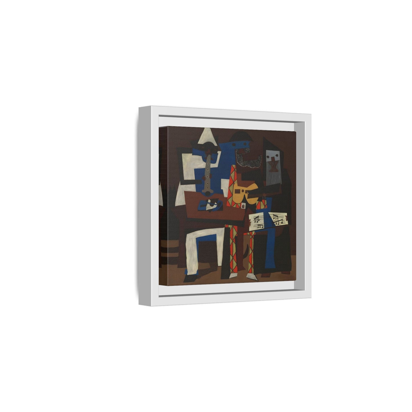 Abstract Cubist Picasso Three Musicians - Canvas Wall Art Print