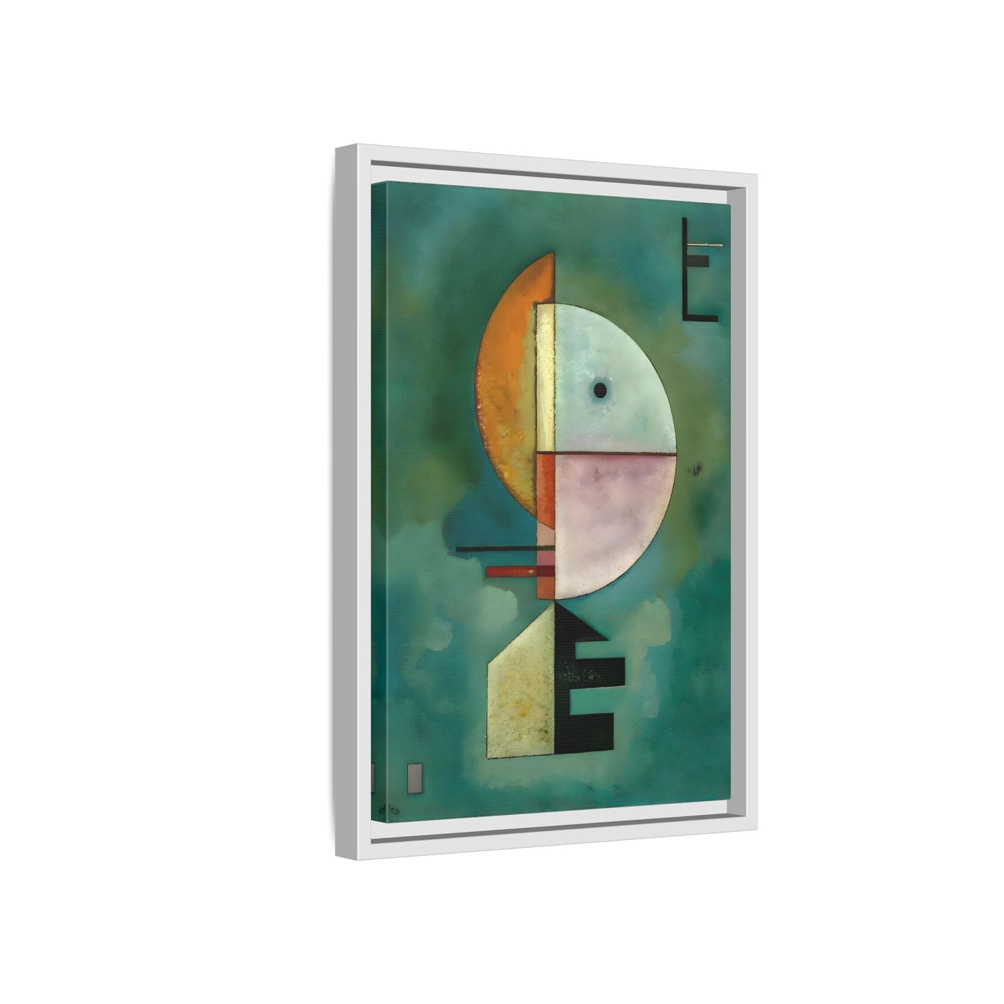 Abstract Geometry Upward Framed Kandinsky Canvas Print