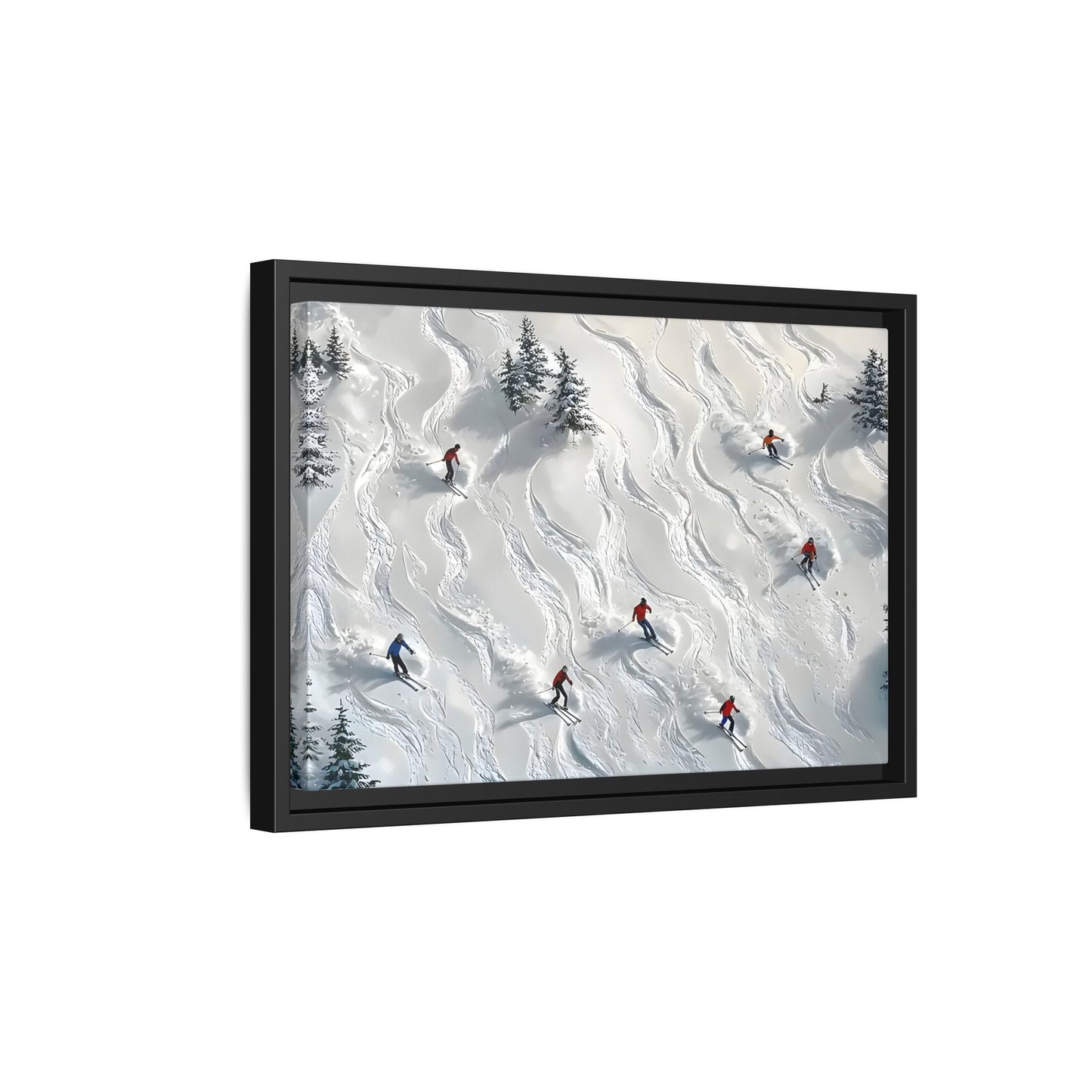Abstract Large Skiing Sport Canvas Winter Skiers Wall Art Prints