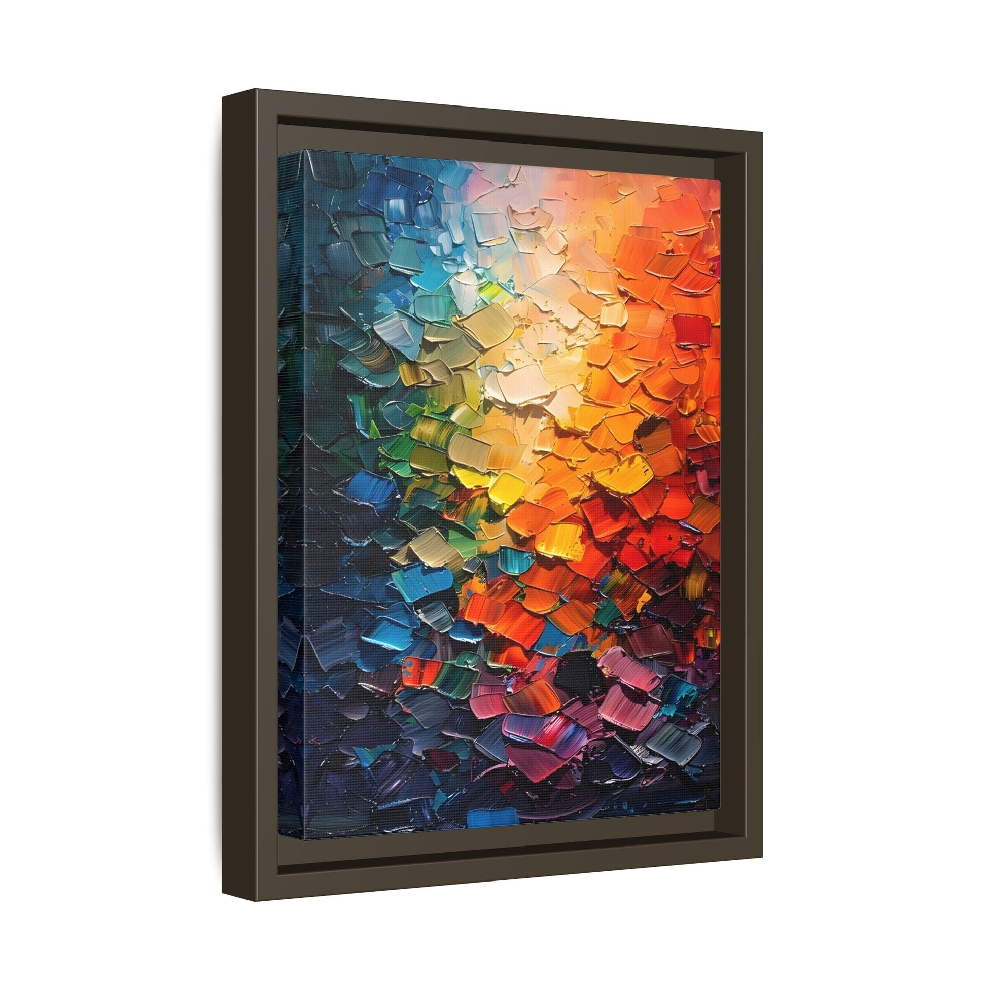 Abstract Multicolor Canvas Palette Knife Wall Art Modern Prints