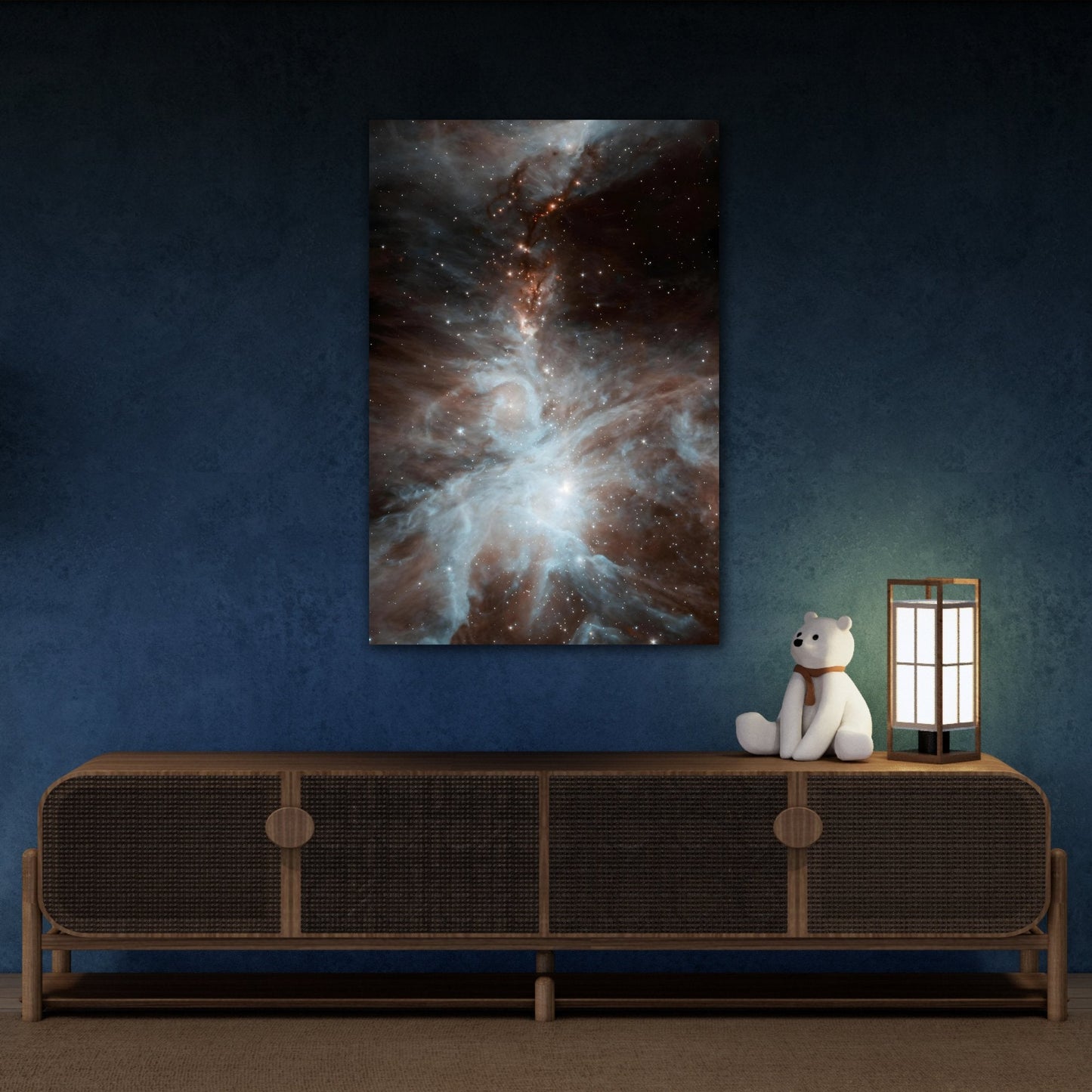 Abstract Space Canvas Print - Orion Nebula Dance NASA Wall Art