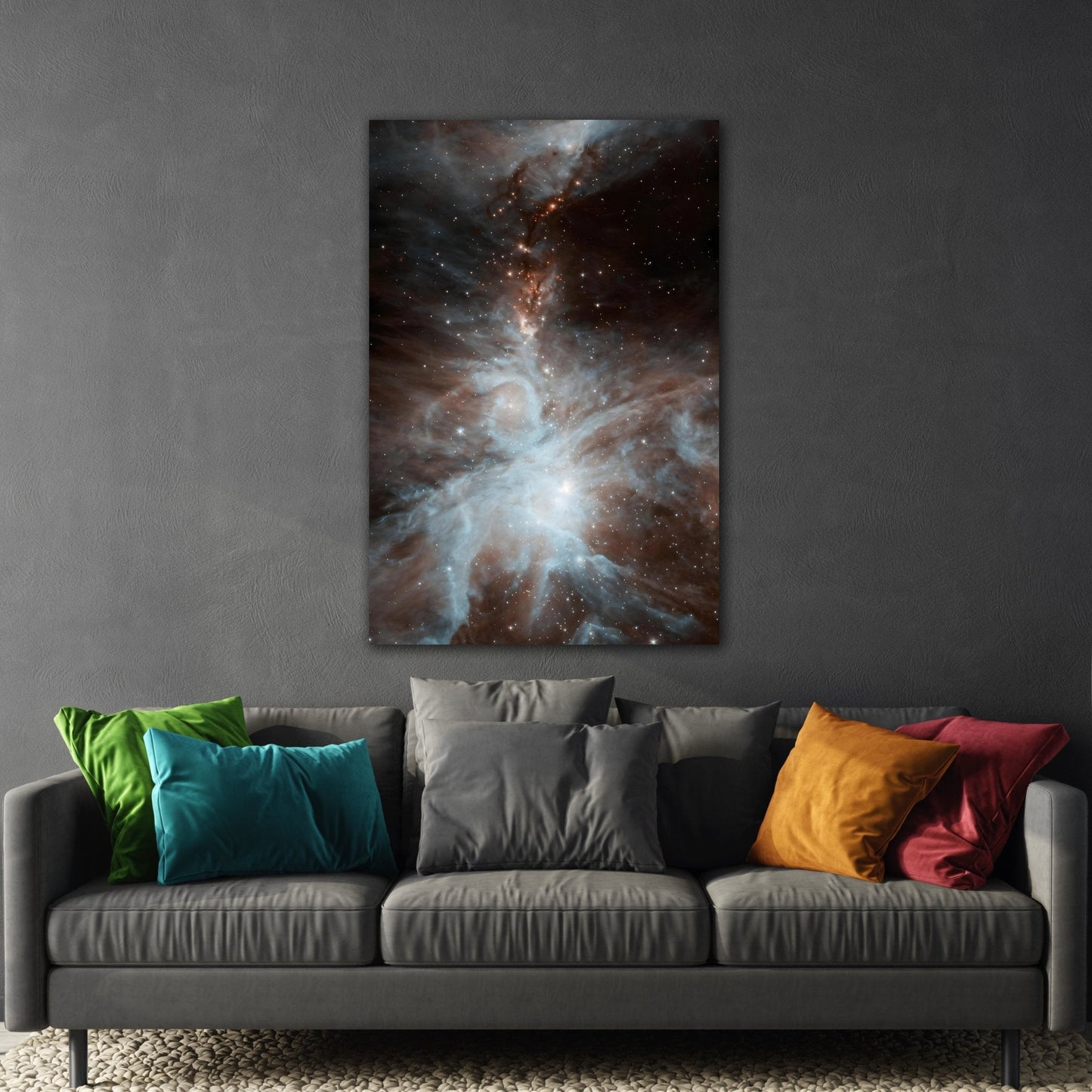 Abstract Space Canvas Print - Orion Nebula Dance NASA Wall Art