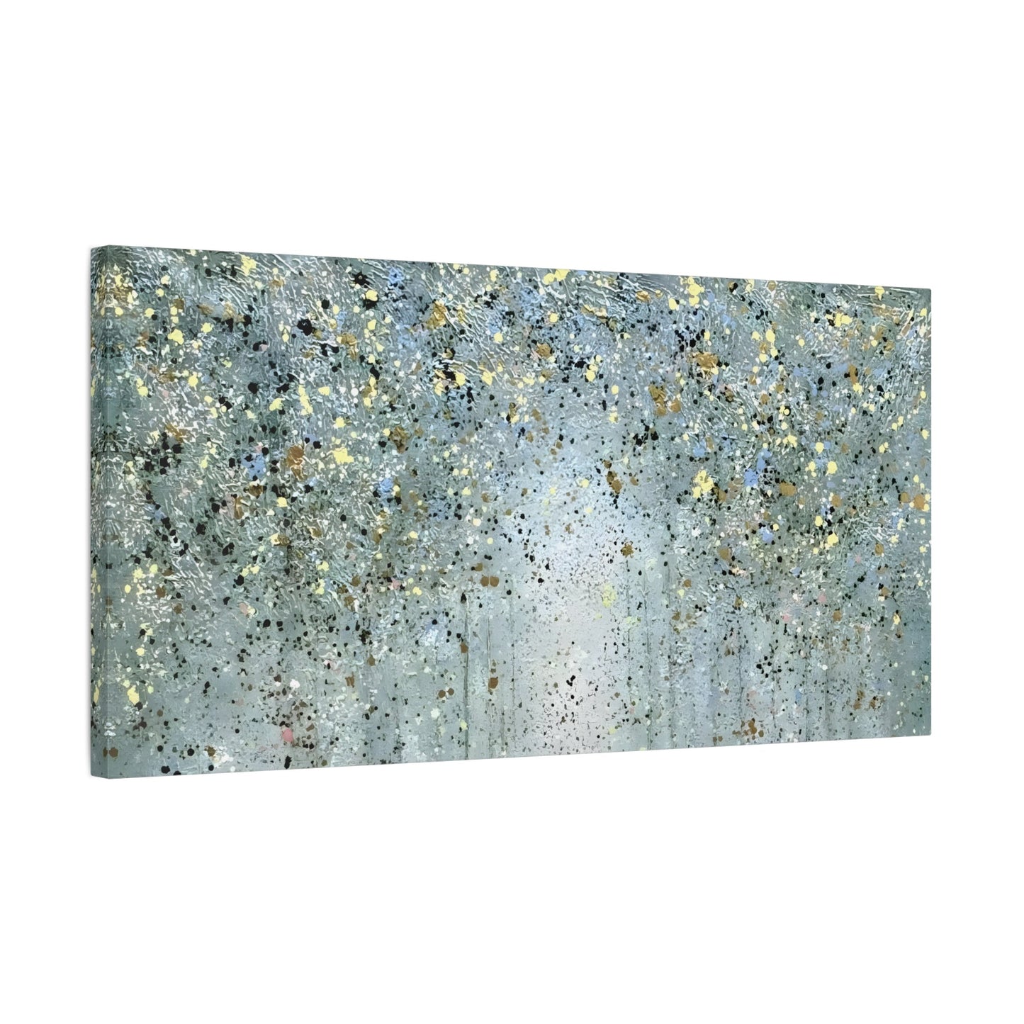 Abstract Sparkling Forest Large Canvas Wall Art Print