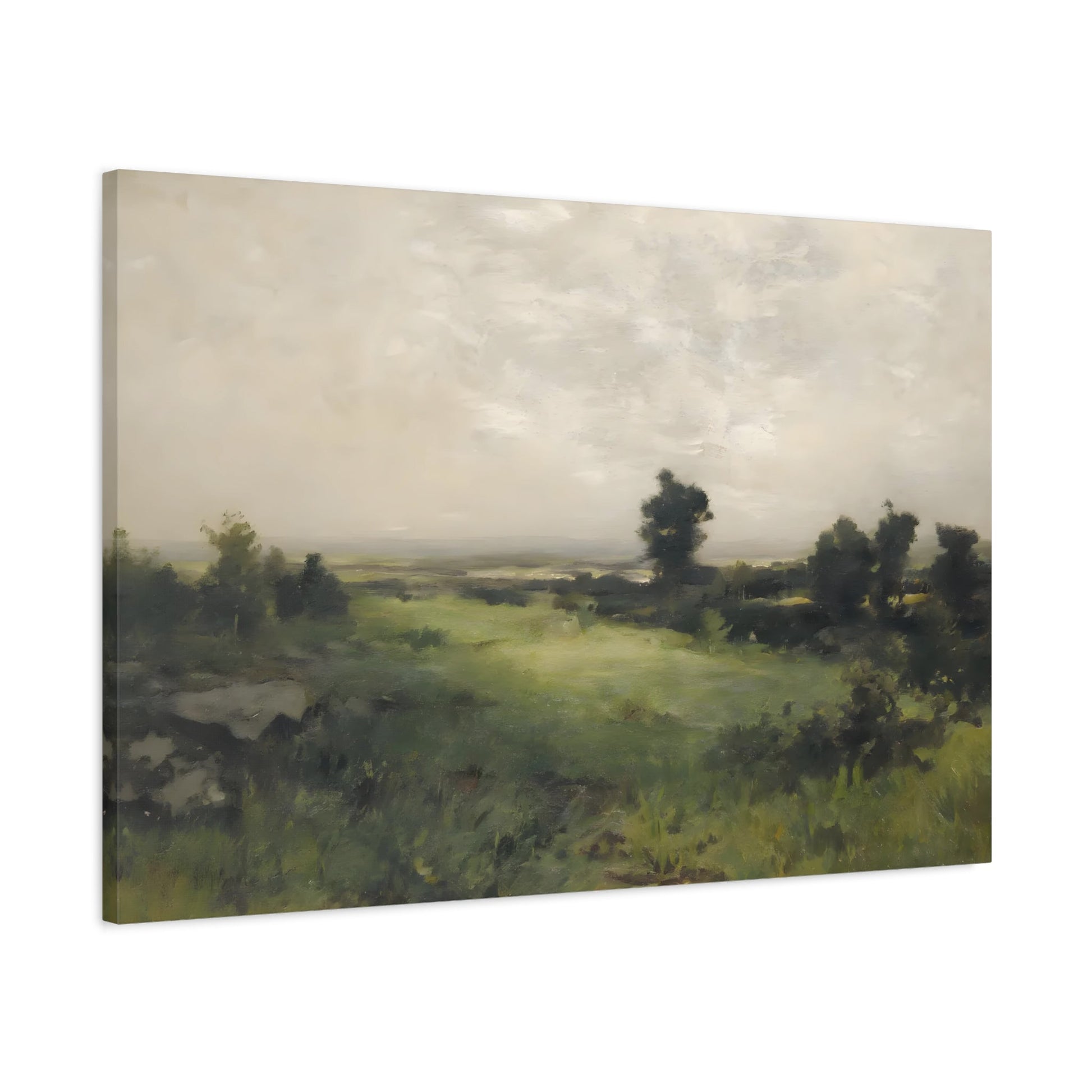 Alexander Wyant - American Landscape Housatonic Valley Canvas Art Print