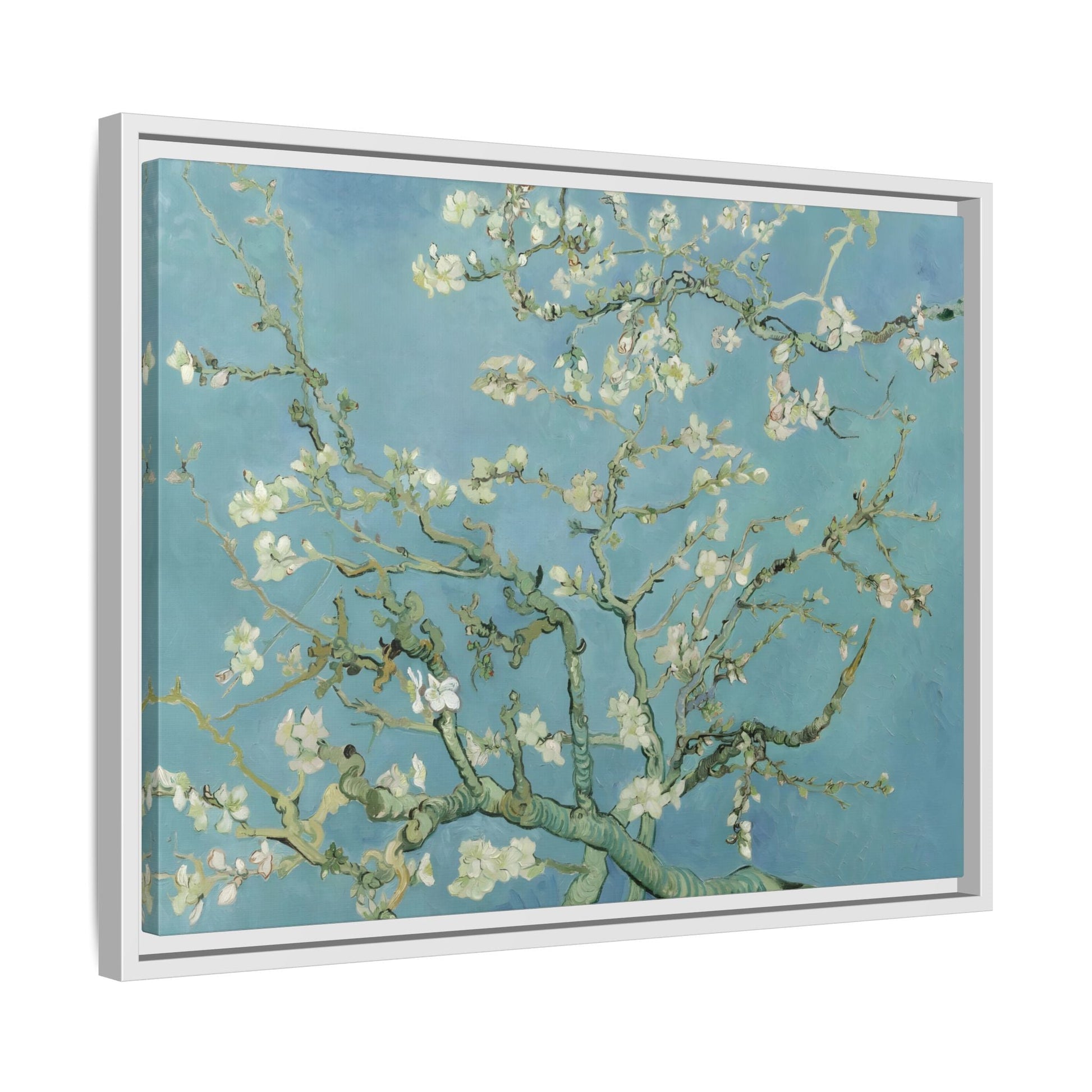 Almond Blossom Tree Van Gogh - Framed Canvas Wall Art Print