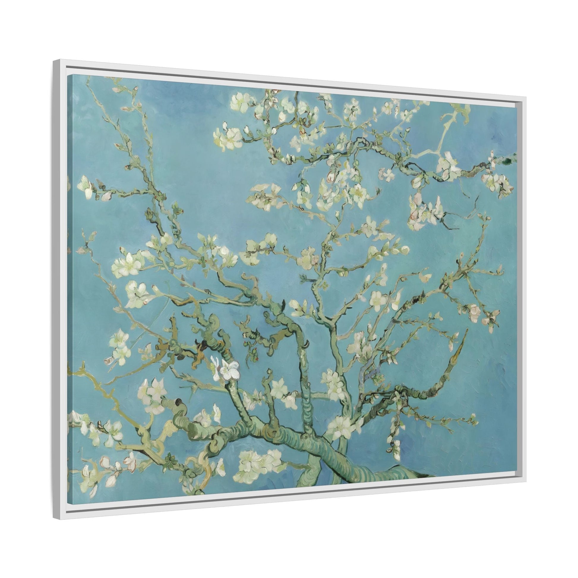Almond Blossom Tree Van Gogh - Framed Canvas Wall Art Print