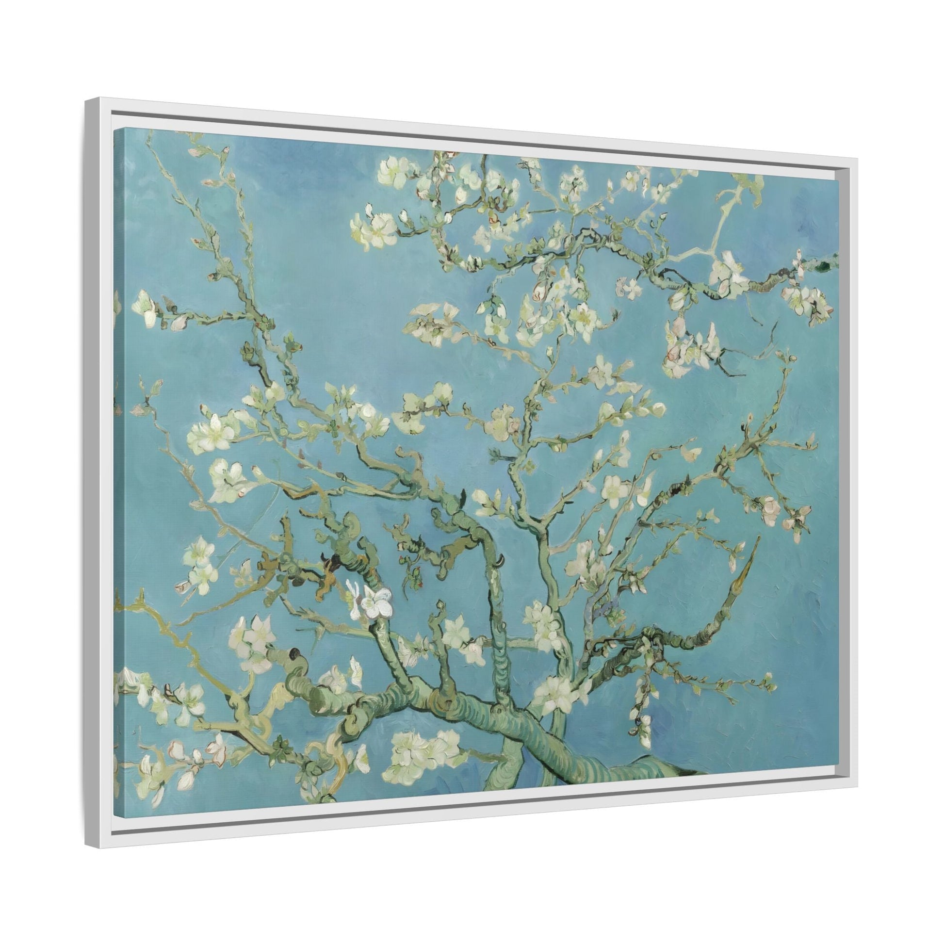 Almond Blossom Tree Van Gogh - Framed Canvas Wall Art Print