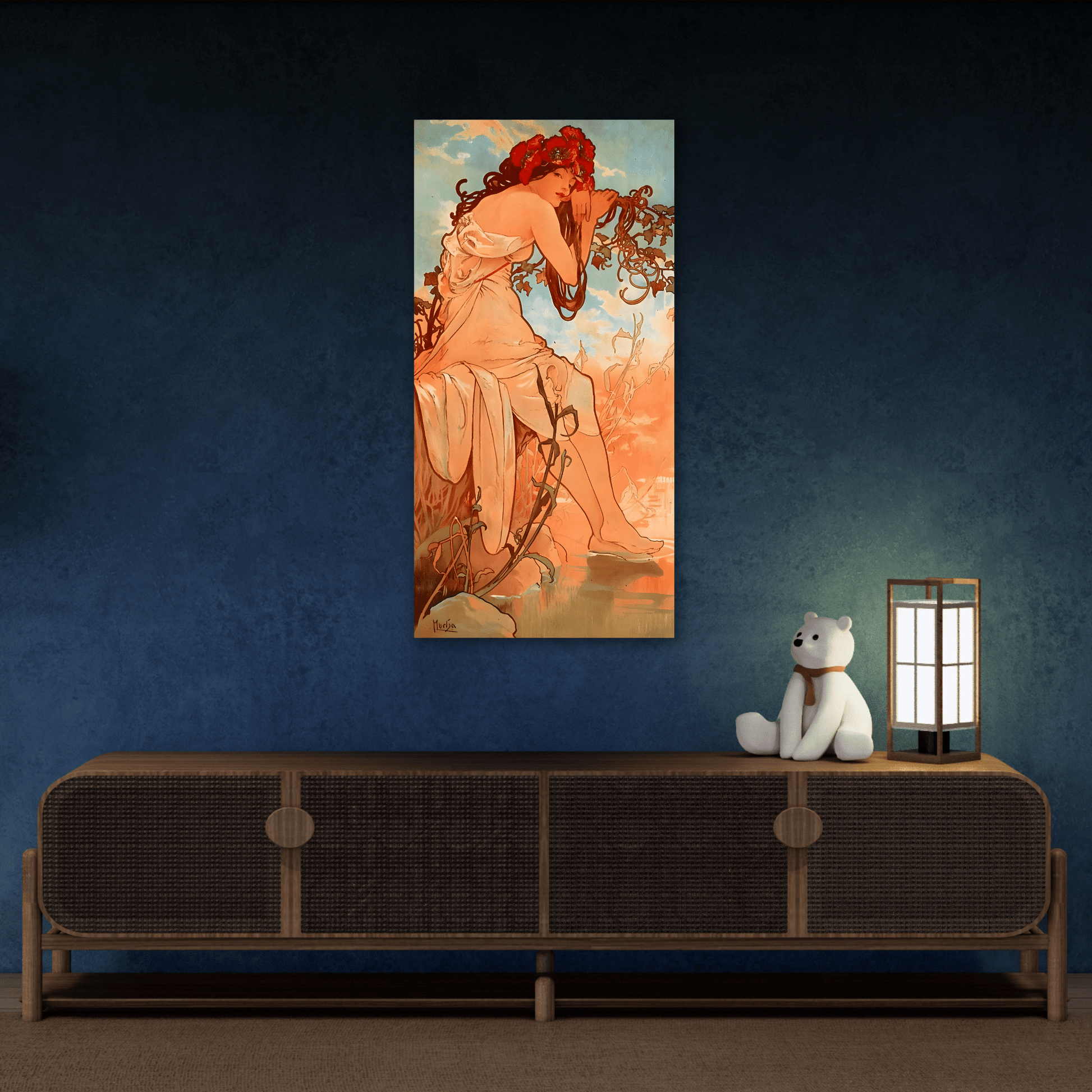 Alphonse Mucha Four Seasons Summer Canvas Classic Wall Art Print
