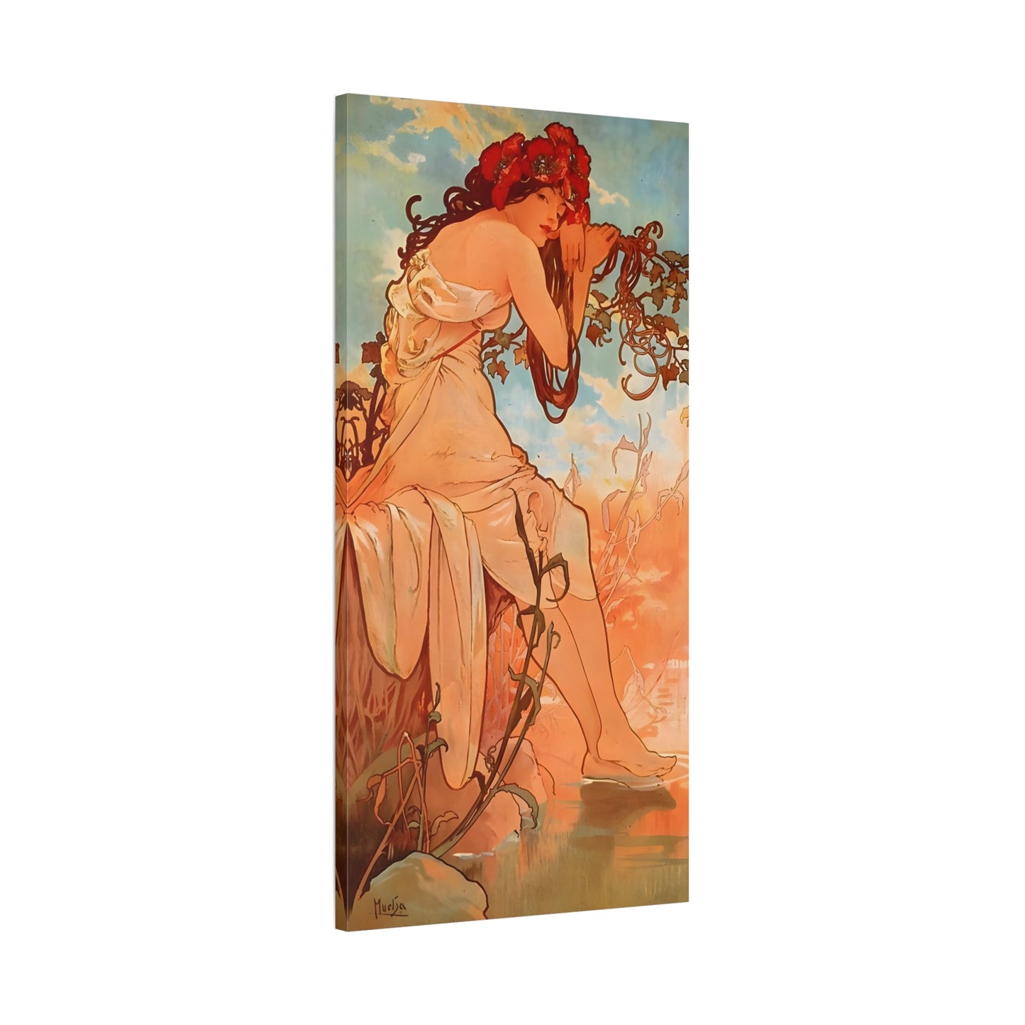 Alphonse Mucha Four Seasons Summer Canvas Classic Wall Art Print