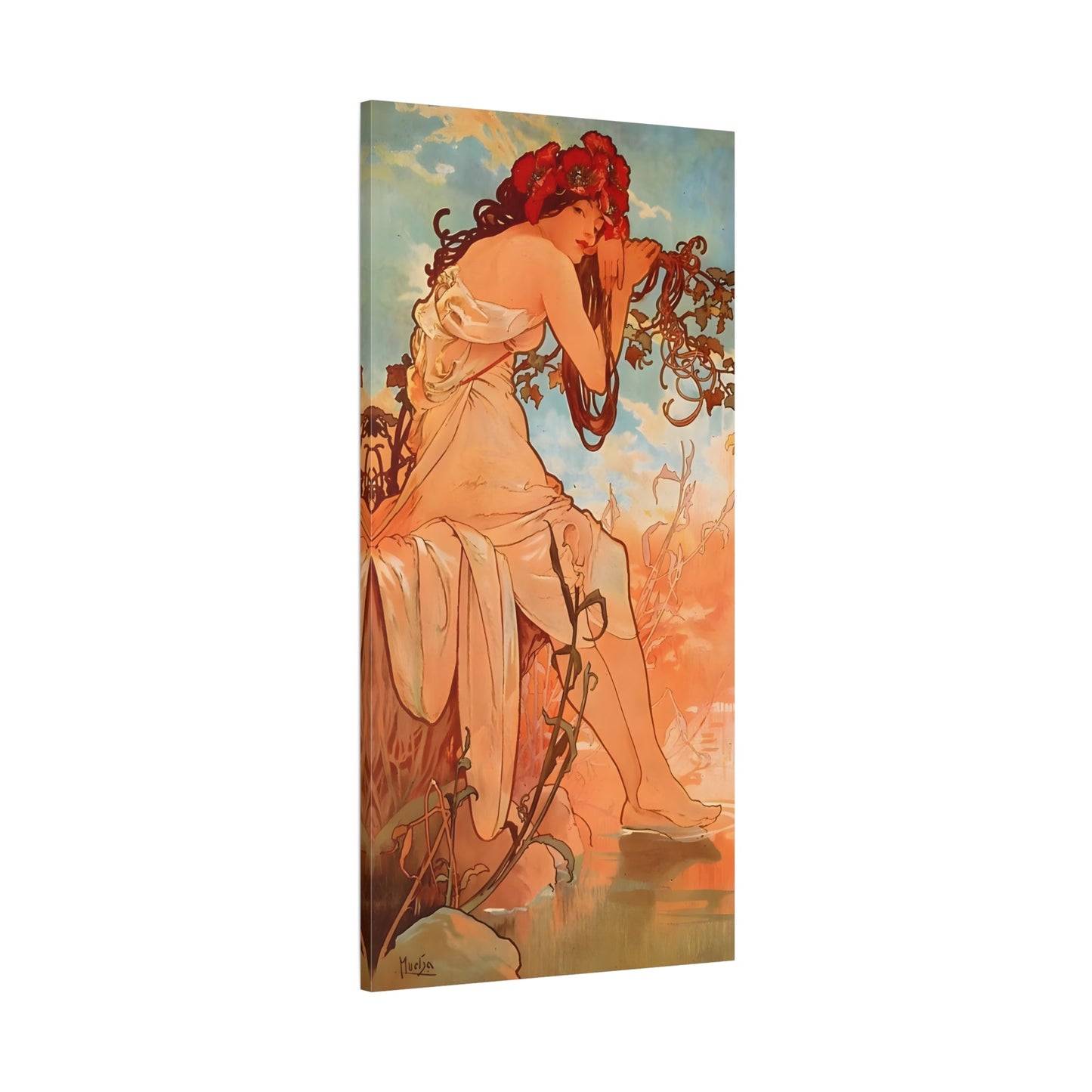 Alphonse Mucha Four Seasons Summer Canvas Classic Wall Art Print