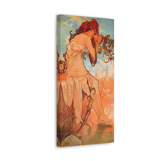 Alphonse Mucha Four Seasons Summer Canvas Print - Classic Wall Art Reproduction