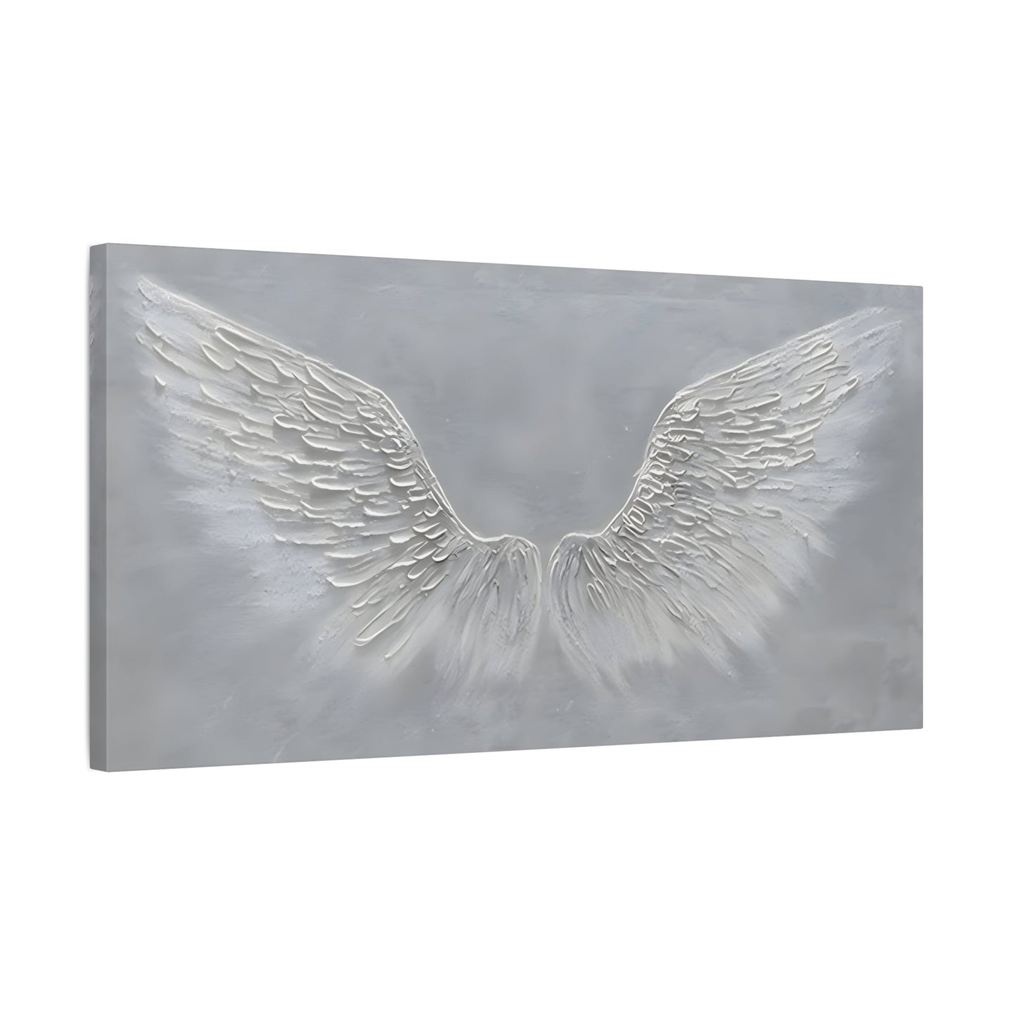 Angel Feather Wings Canvas Wall Art - Large Abstract Modern Minimalist Artwork