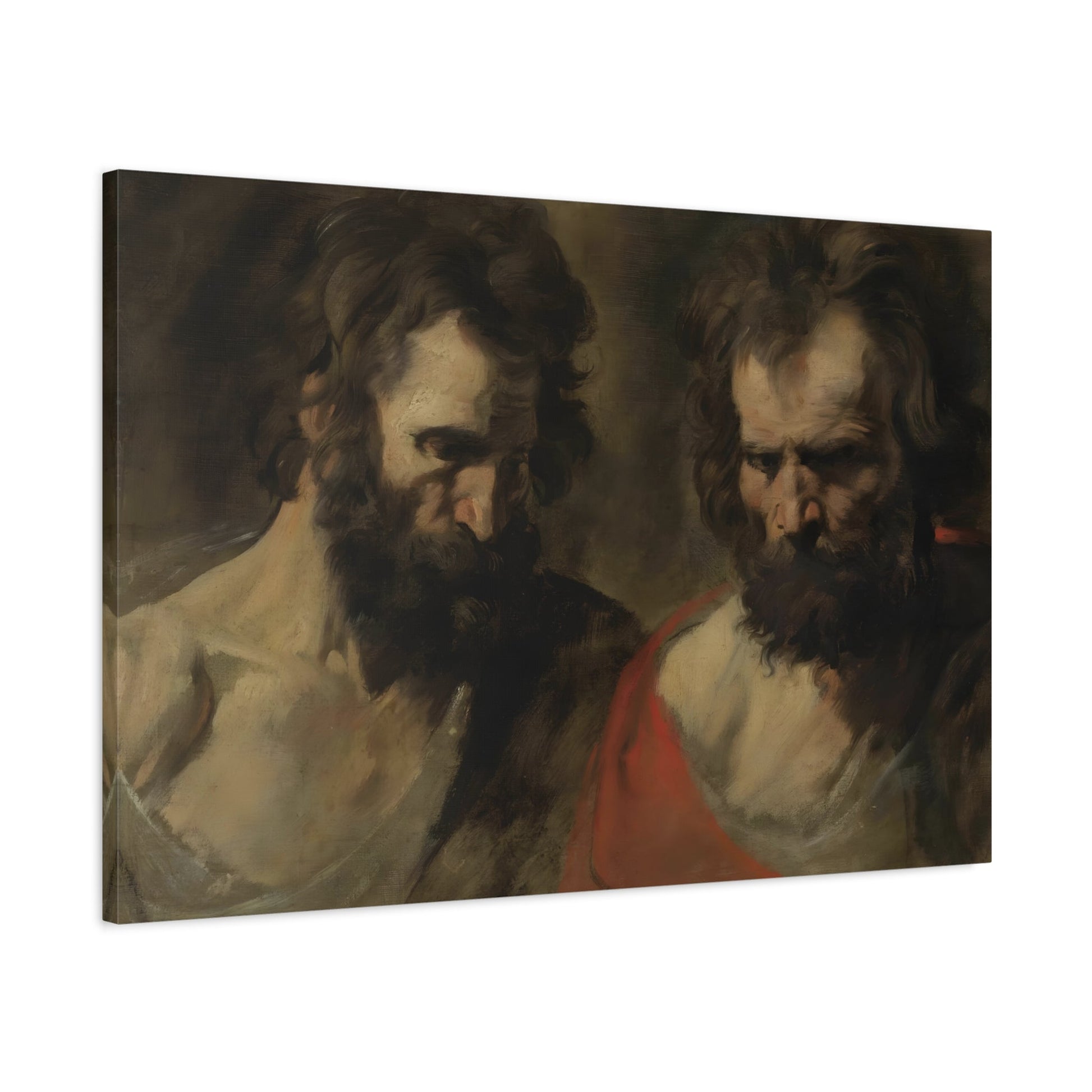 Anthony van Dyck Two Studies of a Bearded Man - Canvas Print