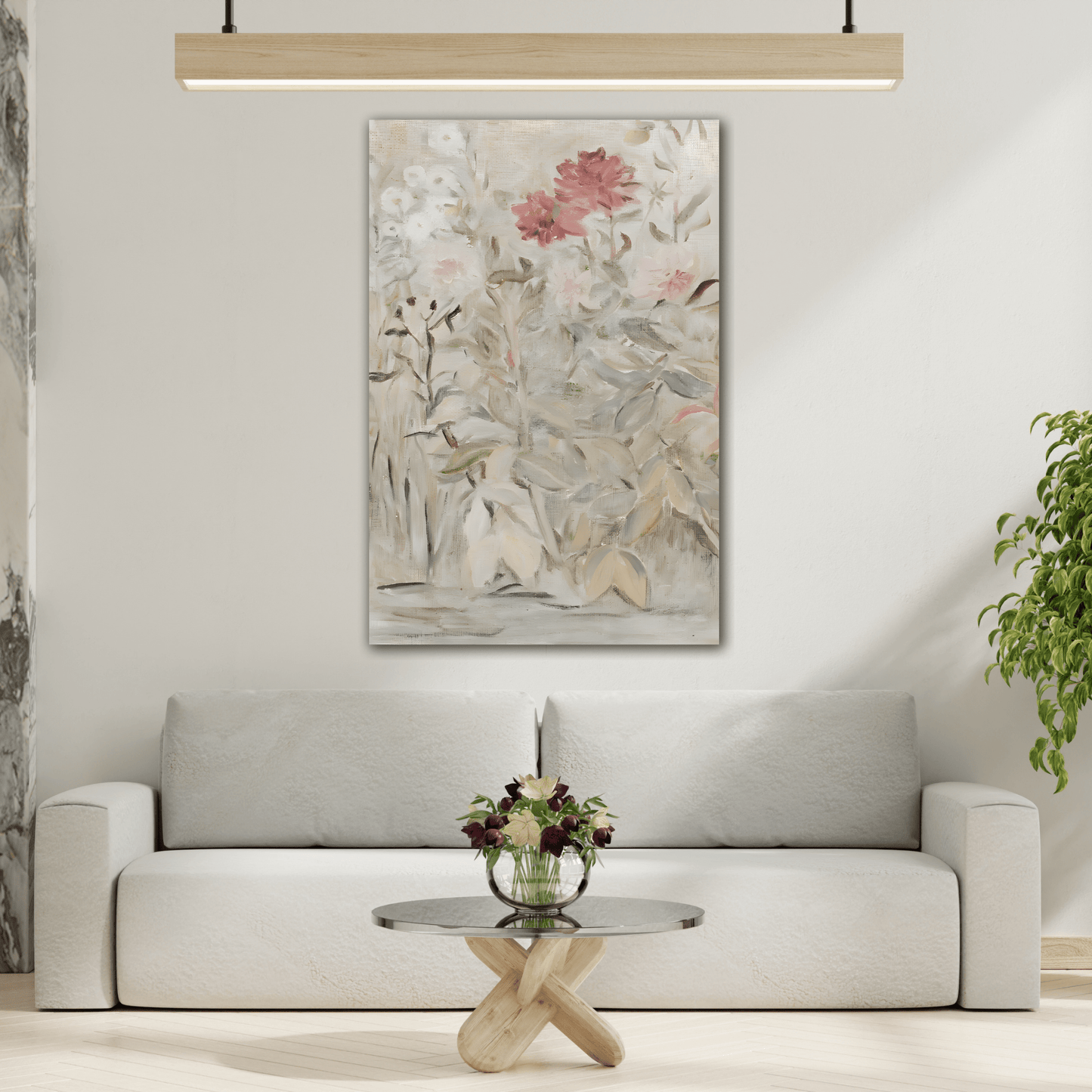 Antique Wildflowers Vintage Canvas Wall Art Floral Print