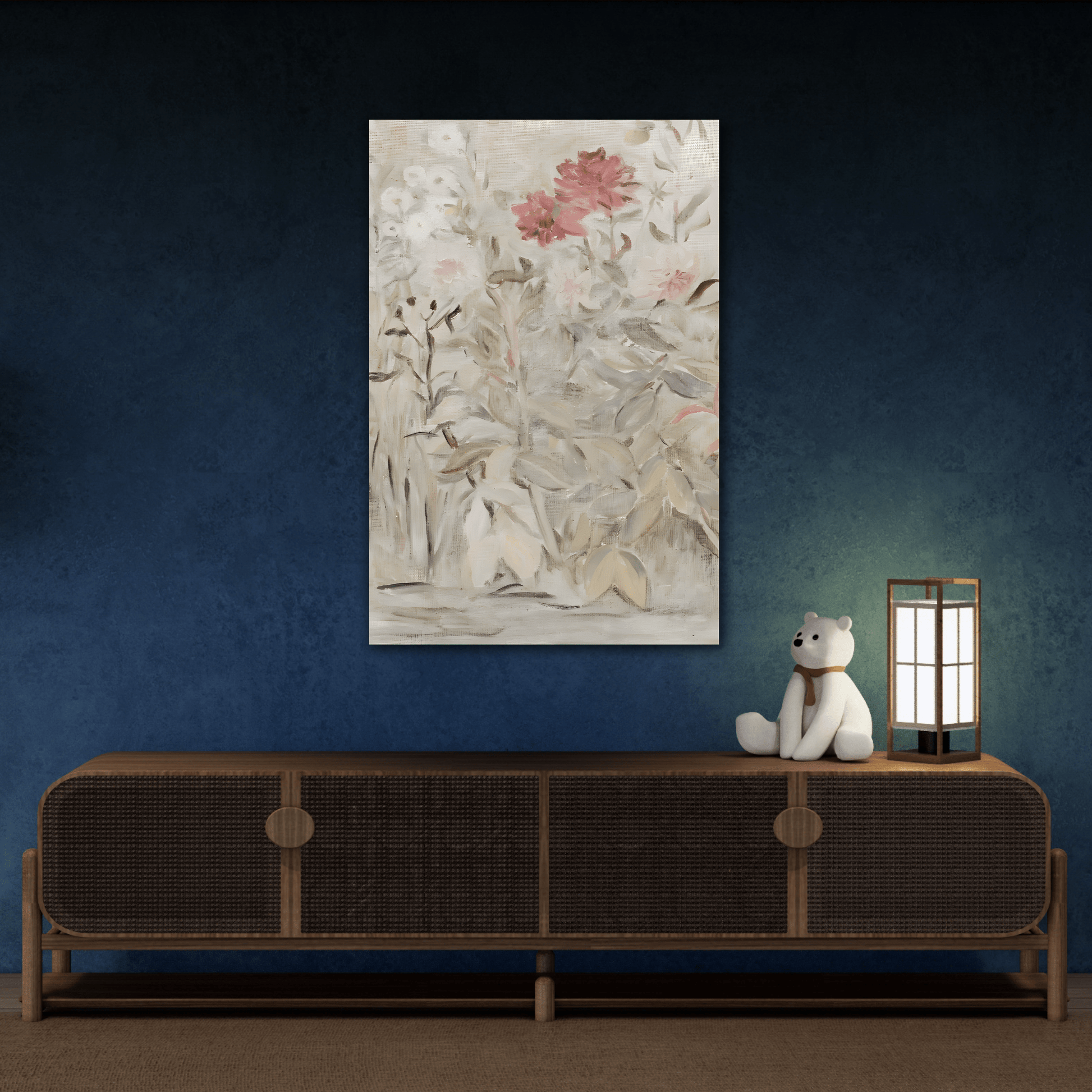 Antique Wildflowers Vintage Canvas Wall Art Floral Print