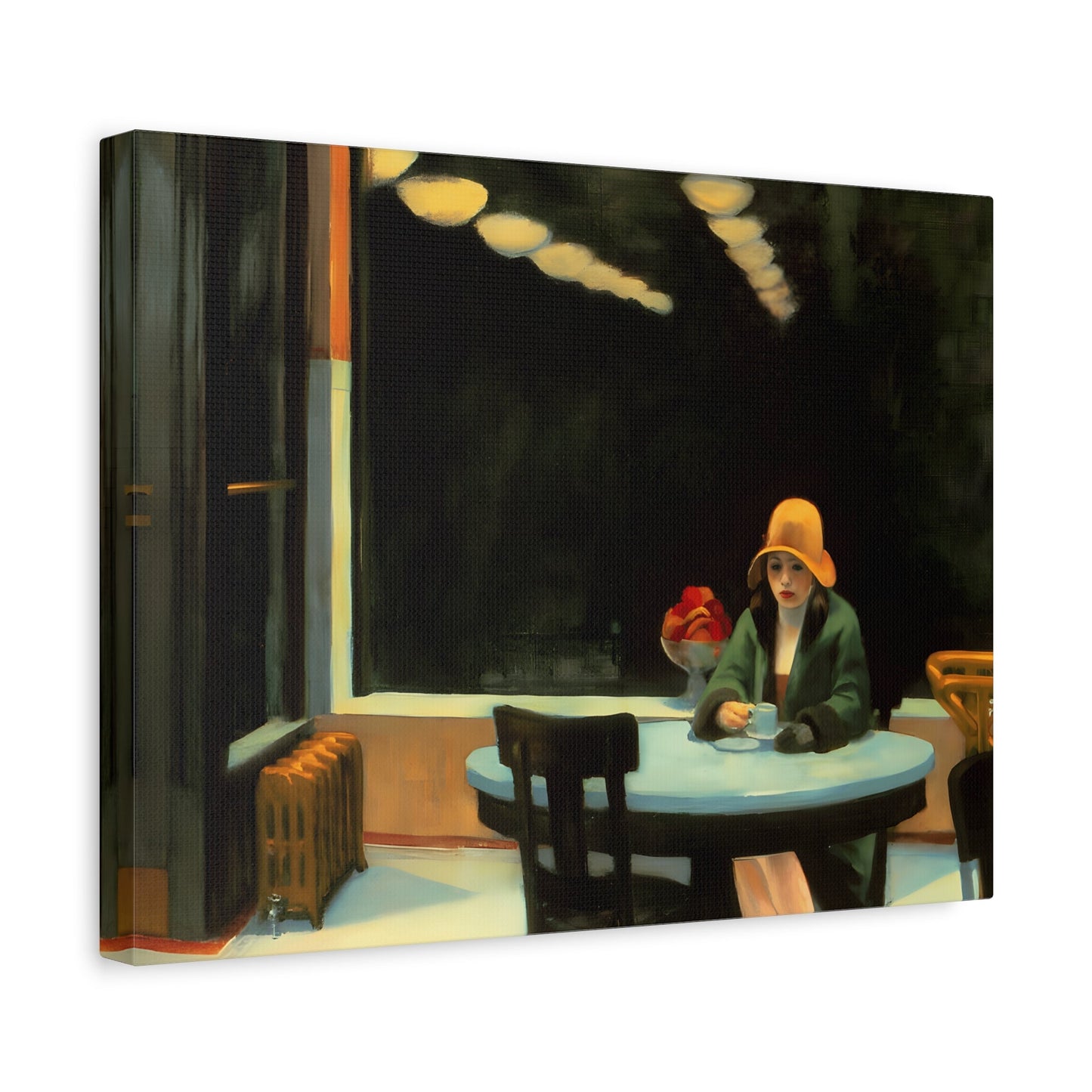 Automat Hopper Canvas Wall Decor - Large Cafe Art Print
