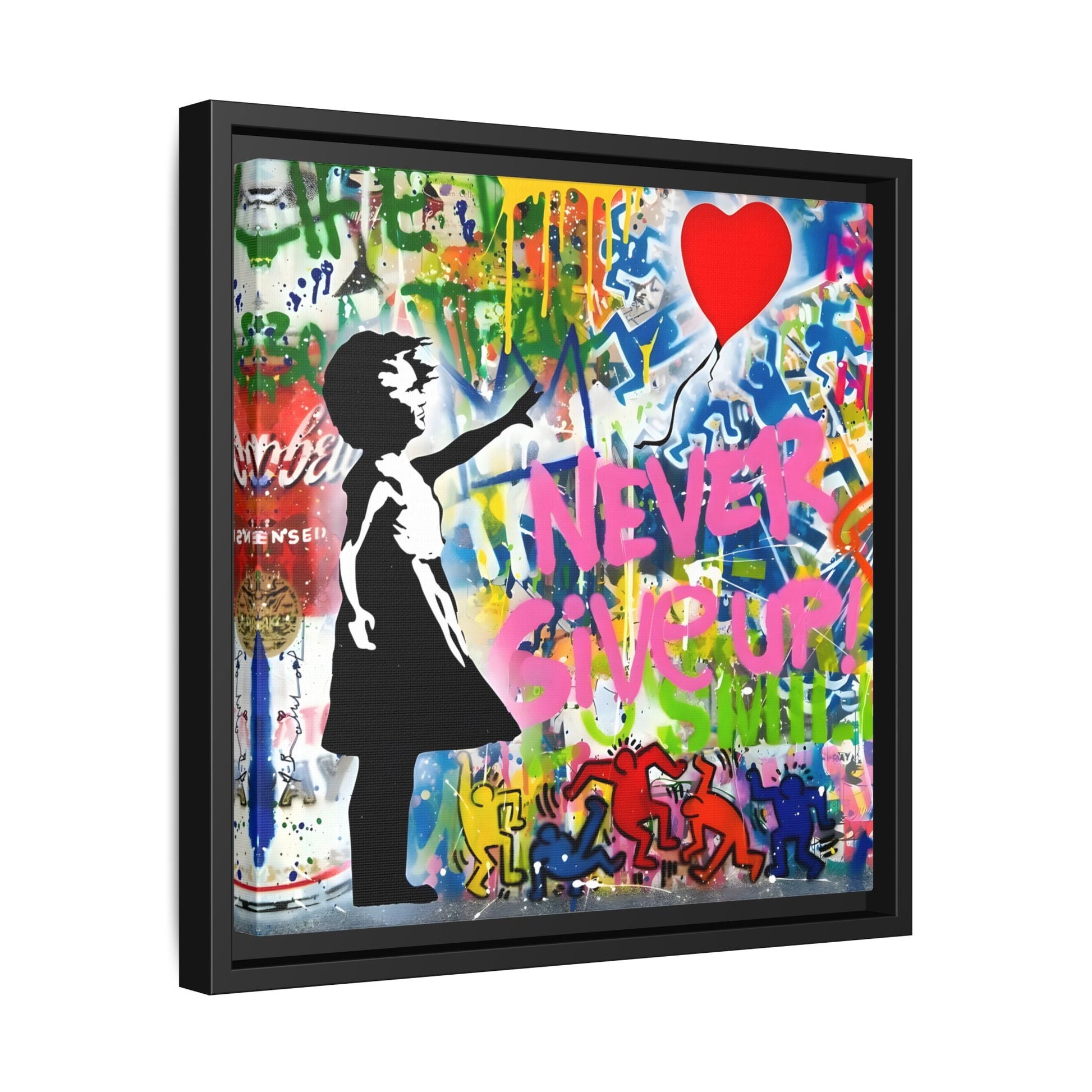 Balloon Girl Banksy Canvas Wall Art Framed Street Graffiti Print