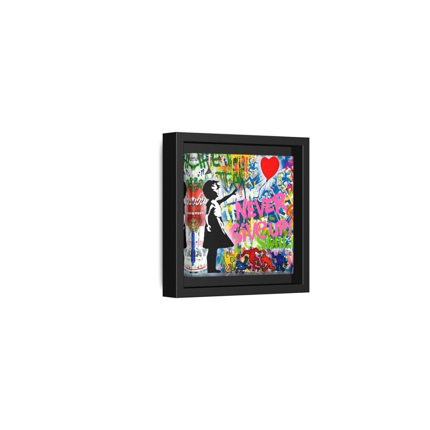 Balloon Girl Banksy Canvas Wall Art Framed Street Graffiti Print