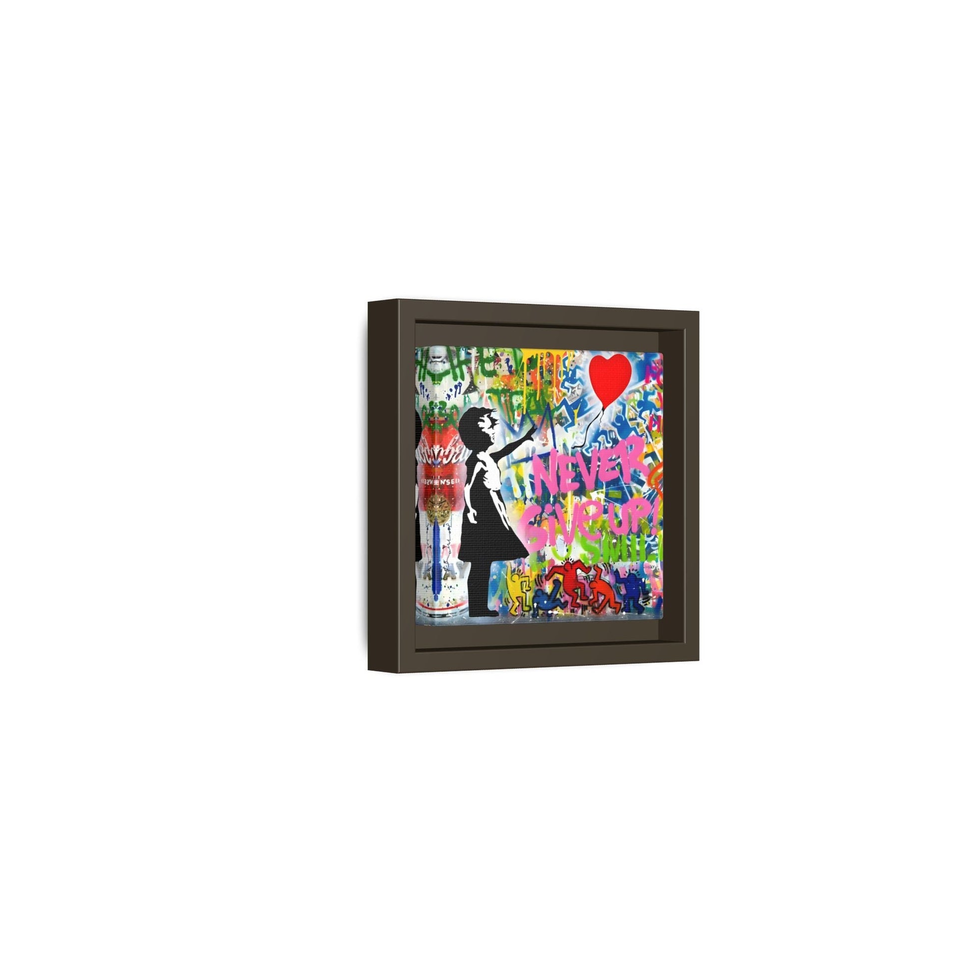 Balloon Girl Banksy Canvas Wall Art Framed Street Graffiti Print