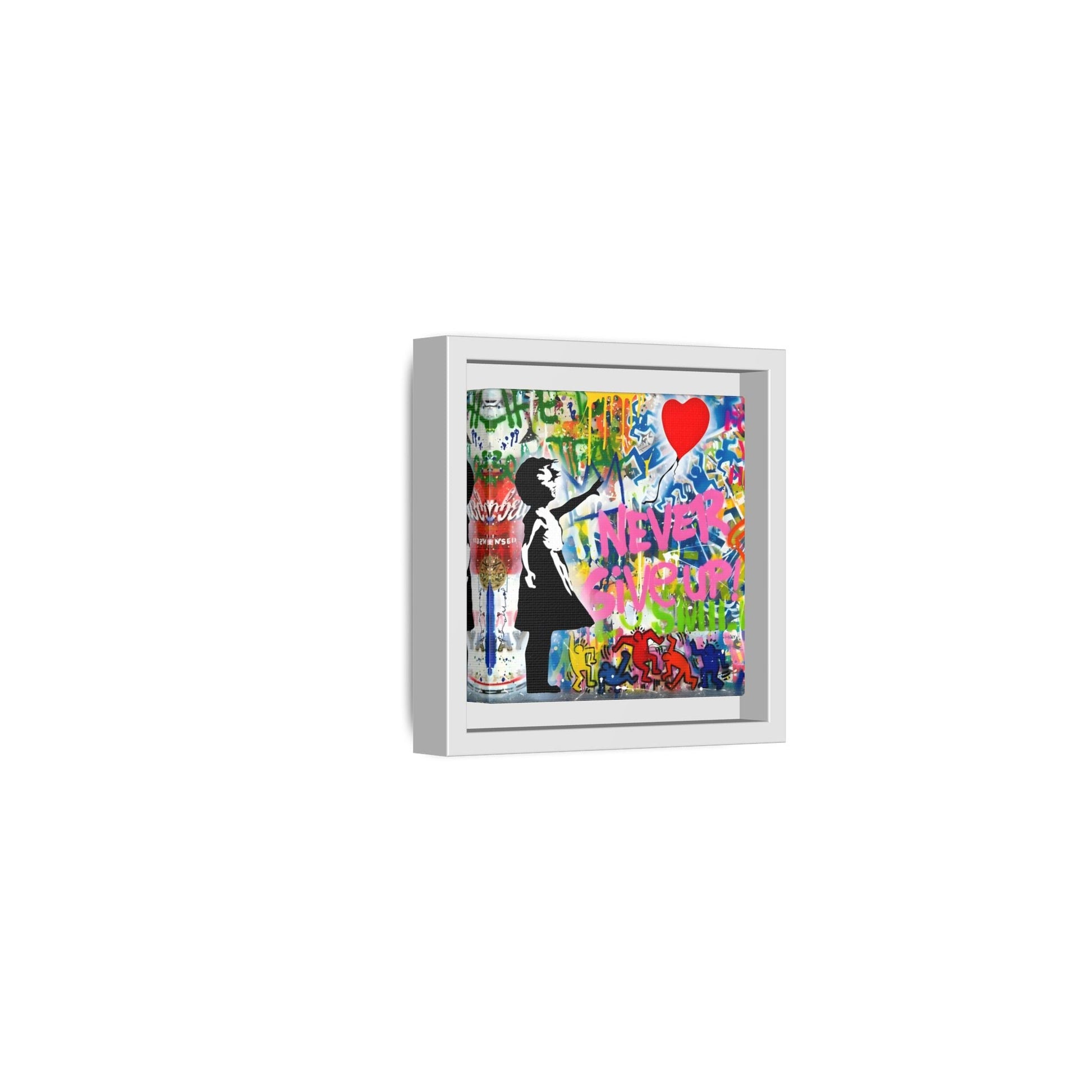 Balloon Girl Banksy Canvas Wall Art Framed Street Graffiti Print