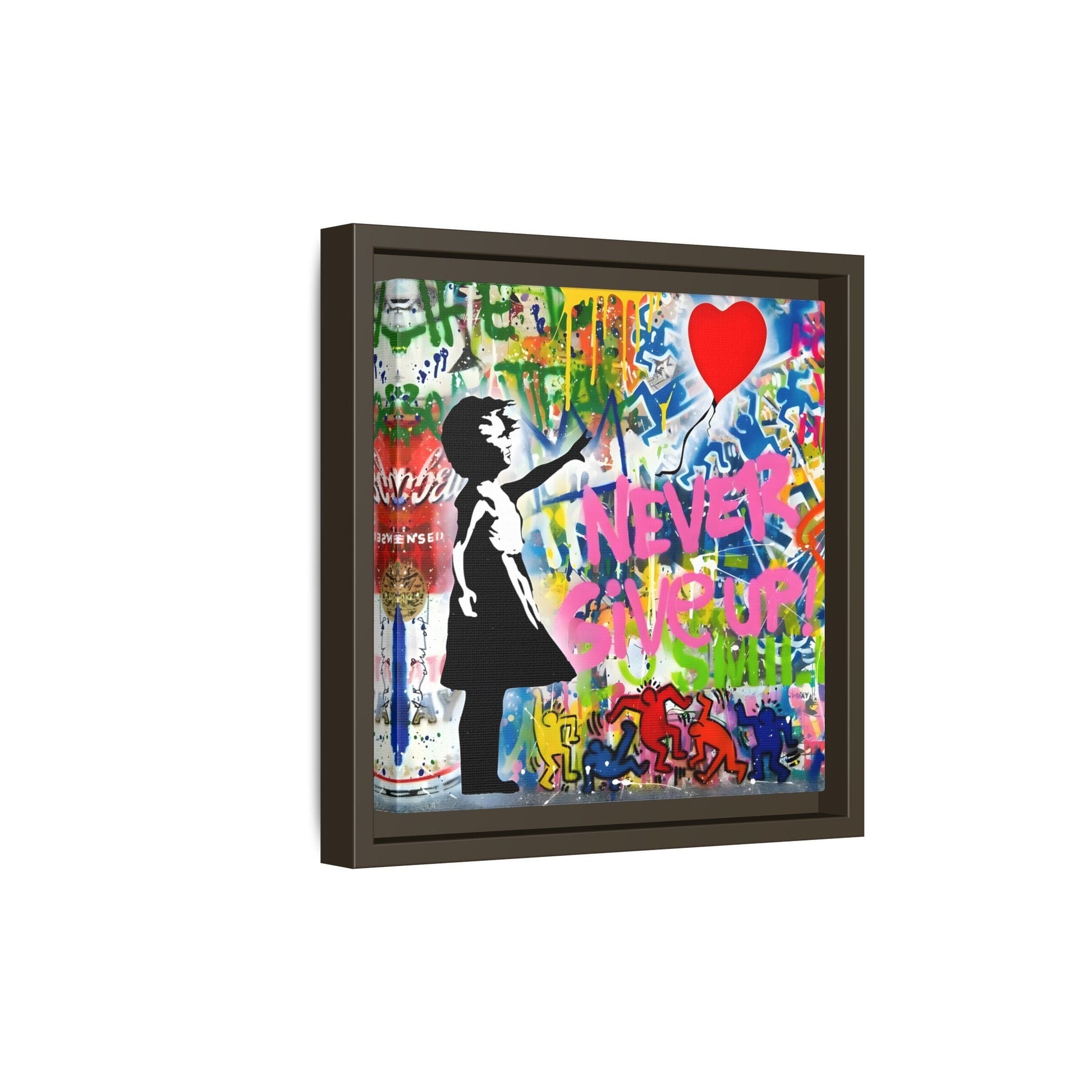 Balloon Girl Banksy Canvas Wall Art Framed Street Graffiti Print