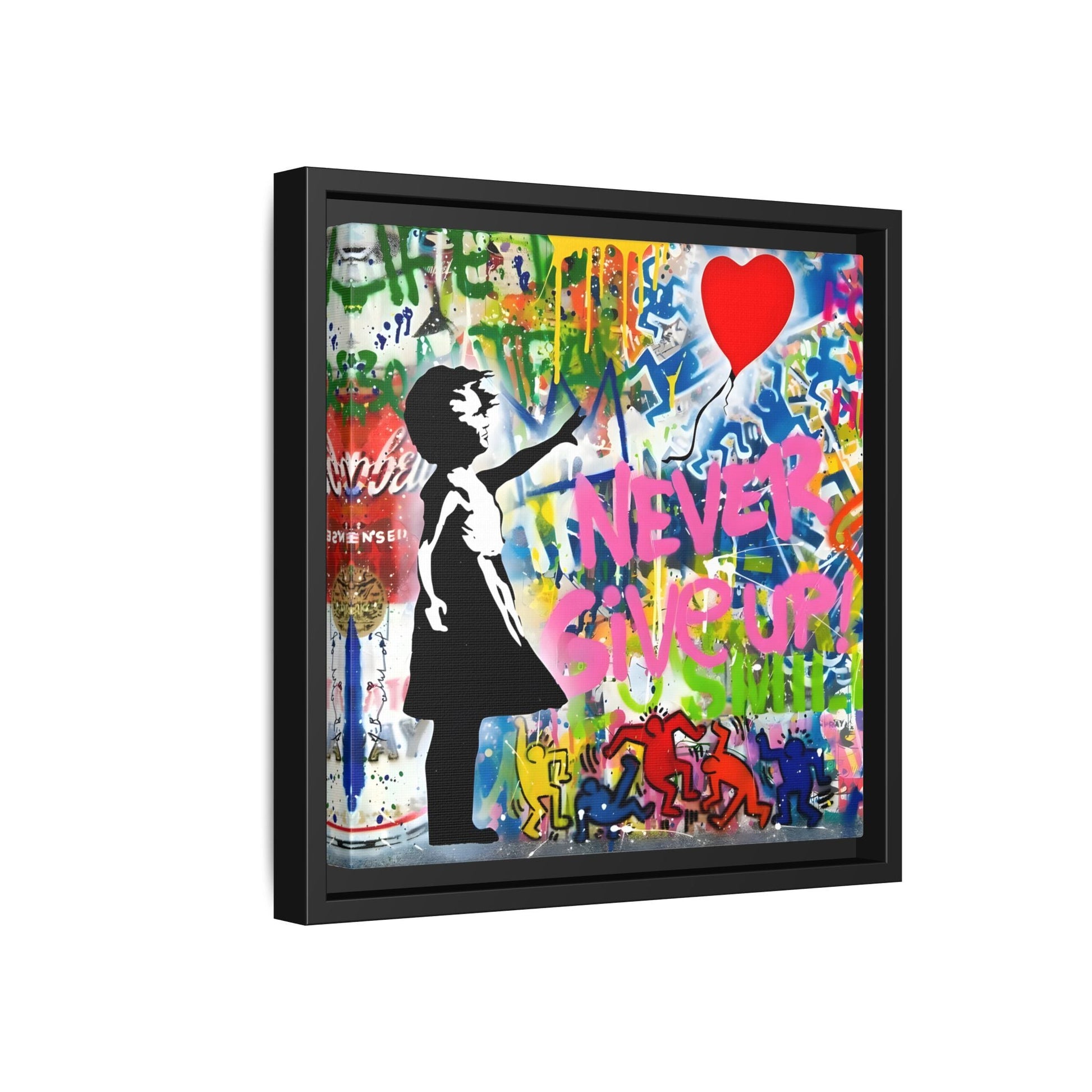 Balloon Girl Banksy Canvas Wall Art Framed Street Graffiti Print