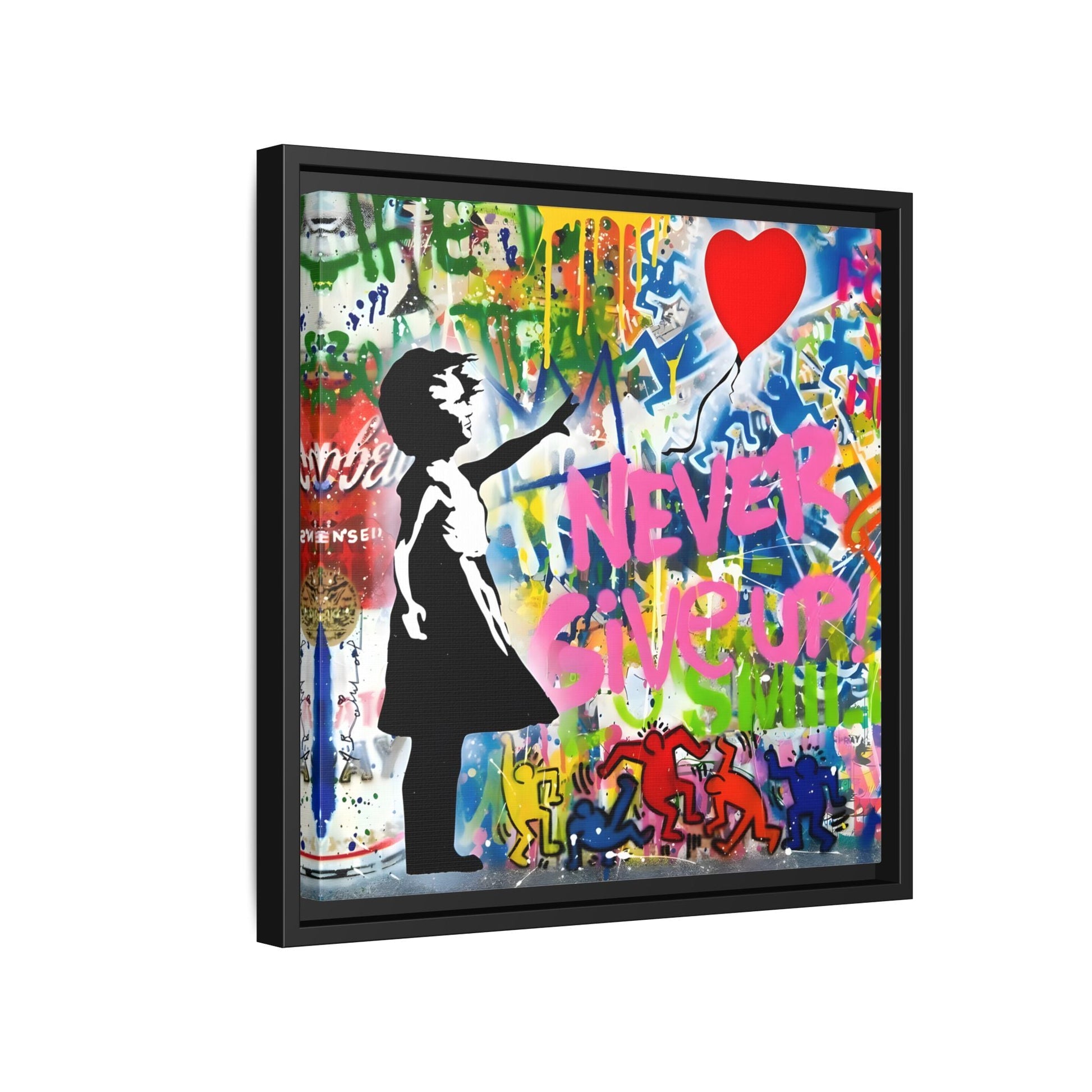 Balloon Girl Banksy Canvas Wall Art Framed Street Graffiti Print