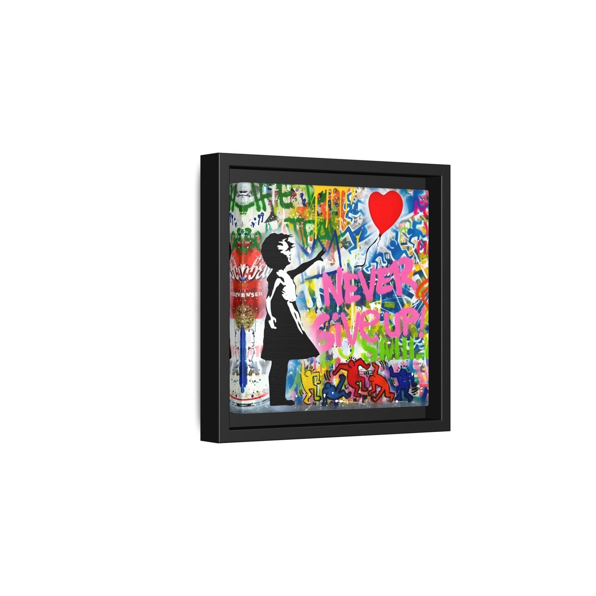 Balloon Girl Banksy Canvas Wall Art Framed Street Graffiti Print
