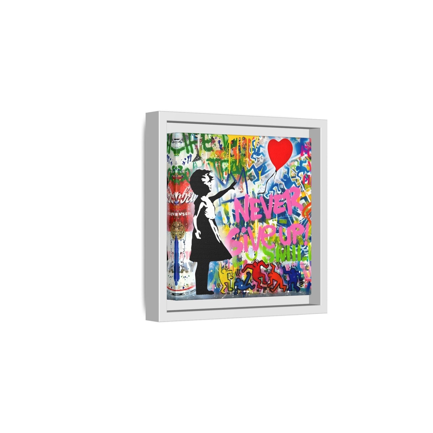 Balloon Girl Banksy Canvas Wall Art Framed Street Graffiti Print