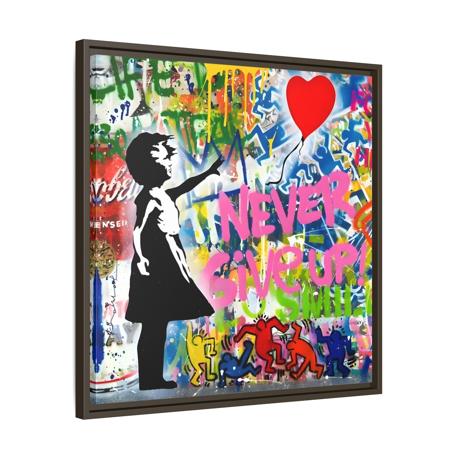 Balloon Girl Banksy Canvas Wall Art Framed Street Graffiti Print