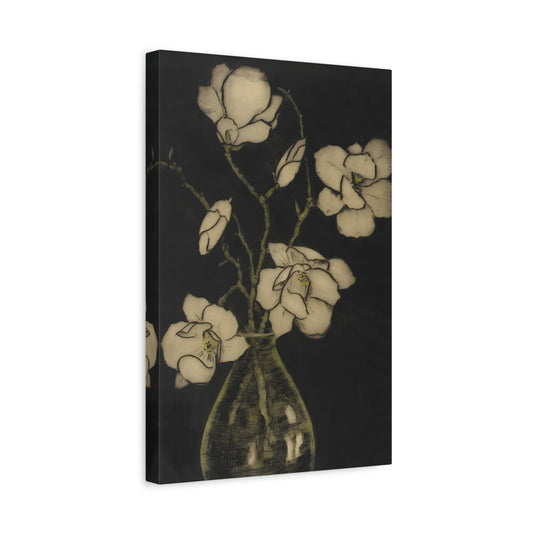 Botanical Canvas Print - Large Vintage Floral Wall Art