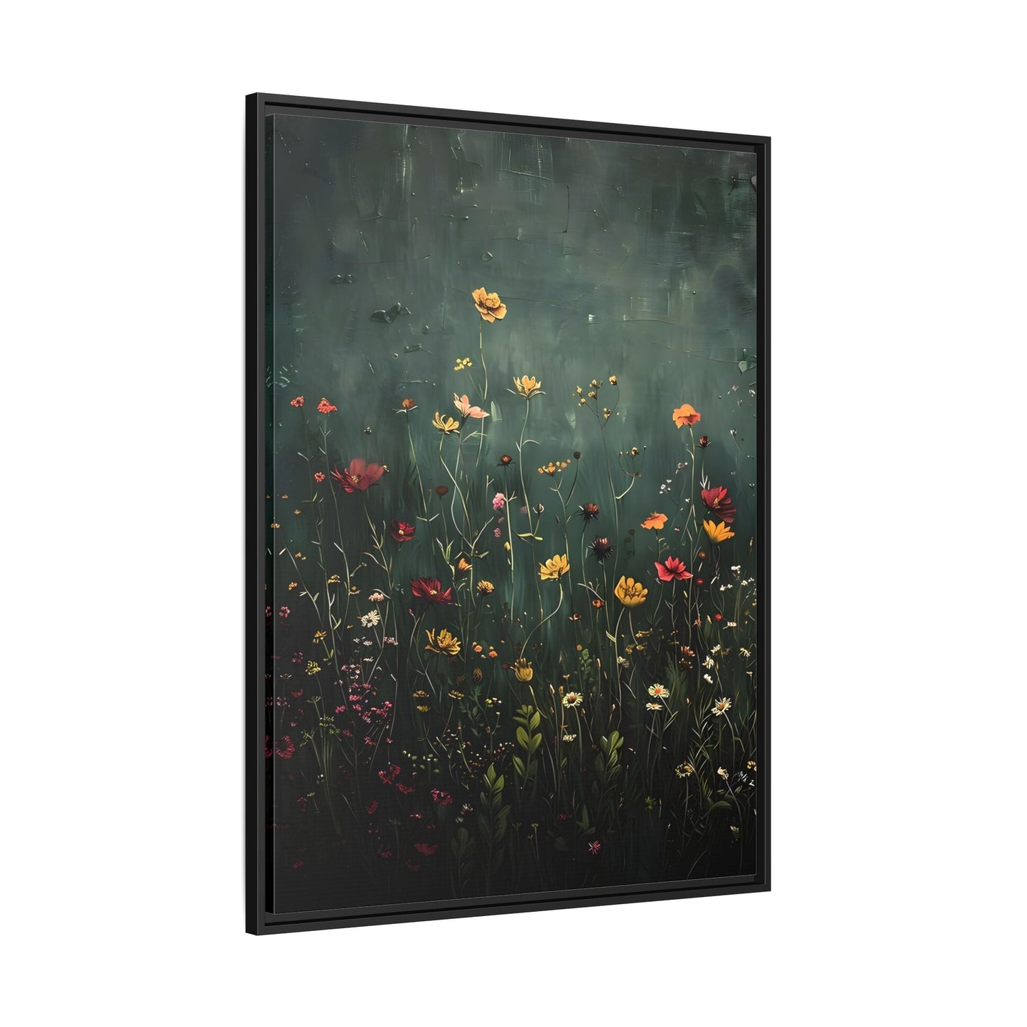 Botanical Floral Wildflower Green Canvas Vintage Vintage Wall Art