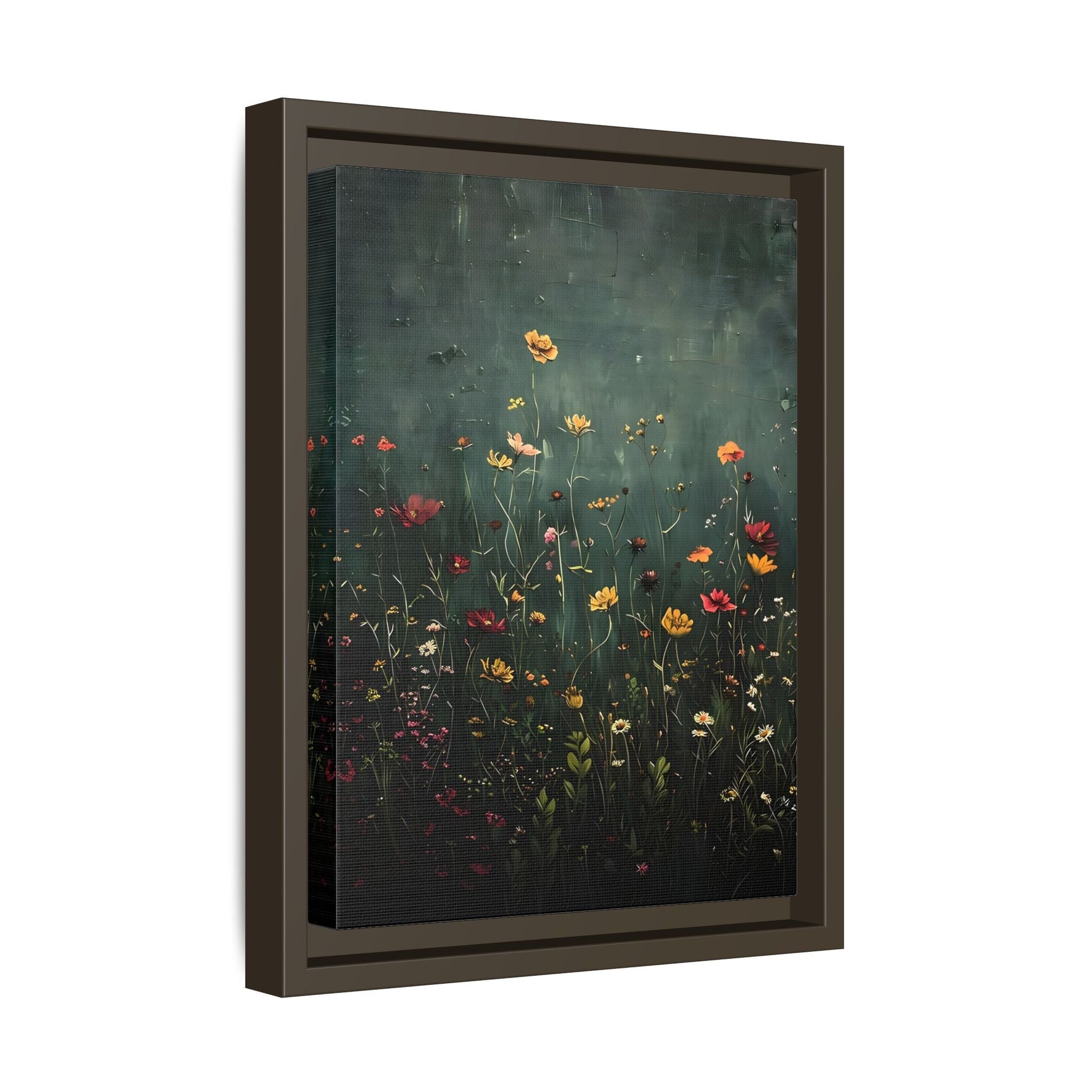 Botanical Floral Wildflower Green Canvas Vintage Vintage Wall Art