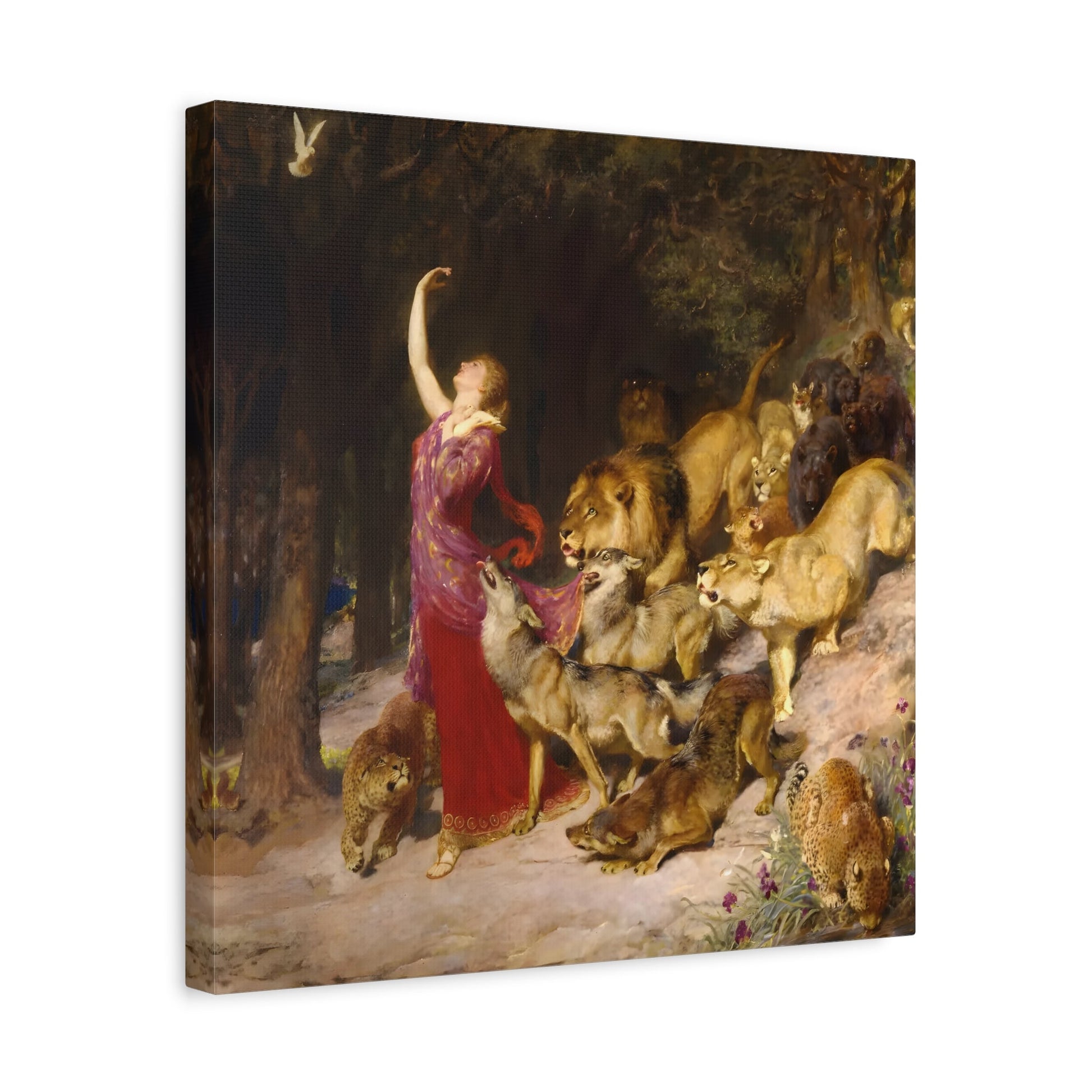 Briton Riviere Aphrodite - Square Framed Canvas Wall Art Print