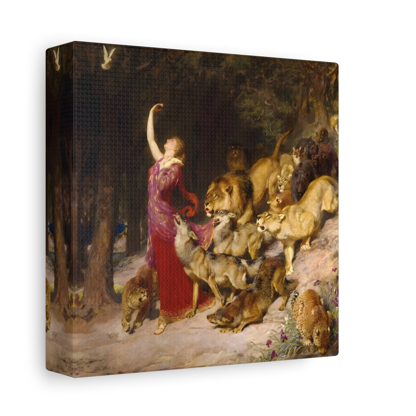 Briton Riviere Aphrodite - Square Framed Canvas Wall Art Print