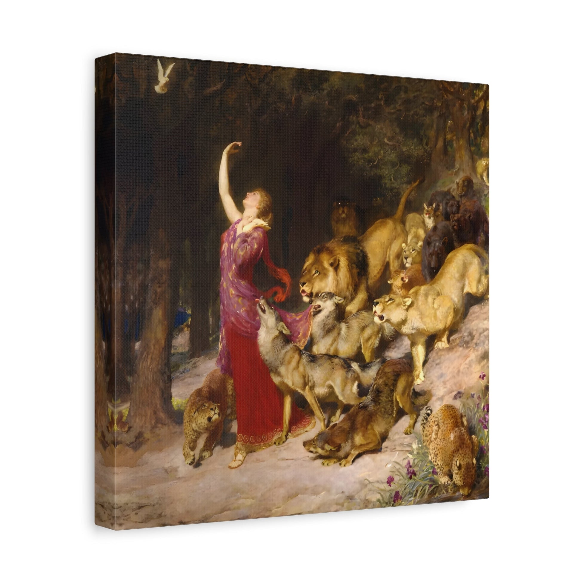 Briton Riviere Aphrodite - Square Framed Canvas Wall Art Print