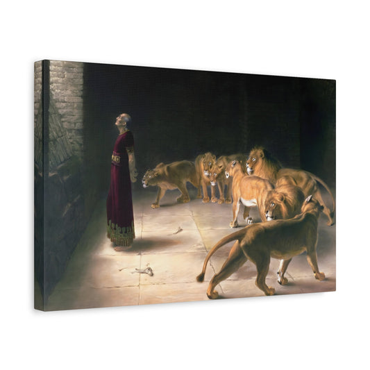 Briton Riviere Daniel Answer to the King - Bible Canvas Wall Art Print