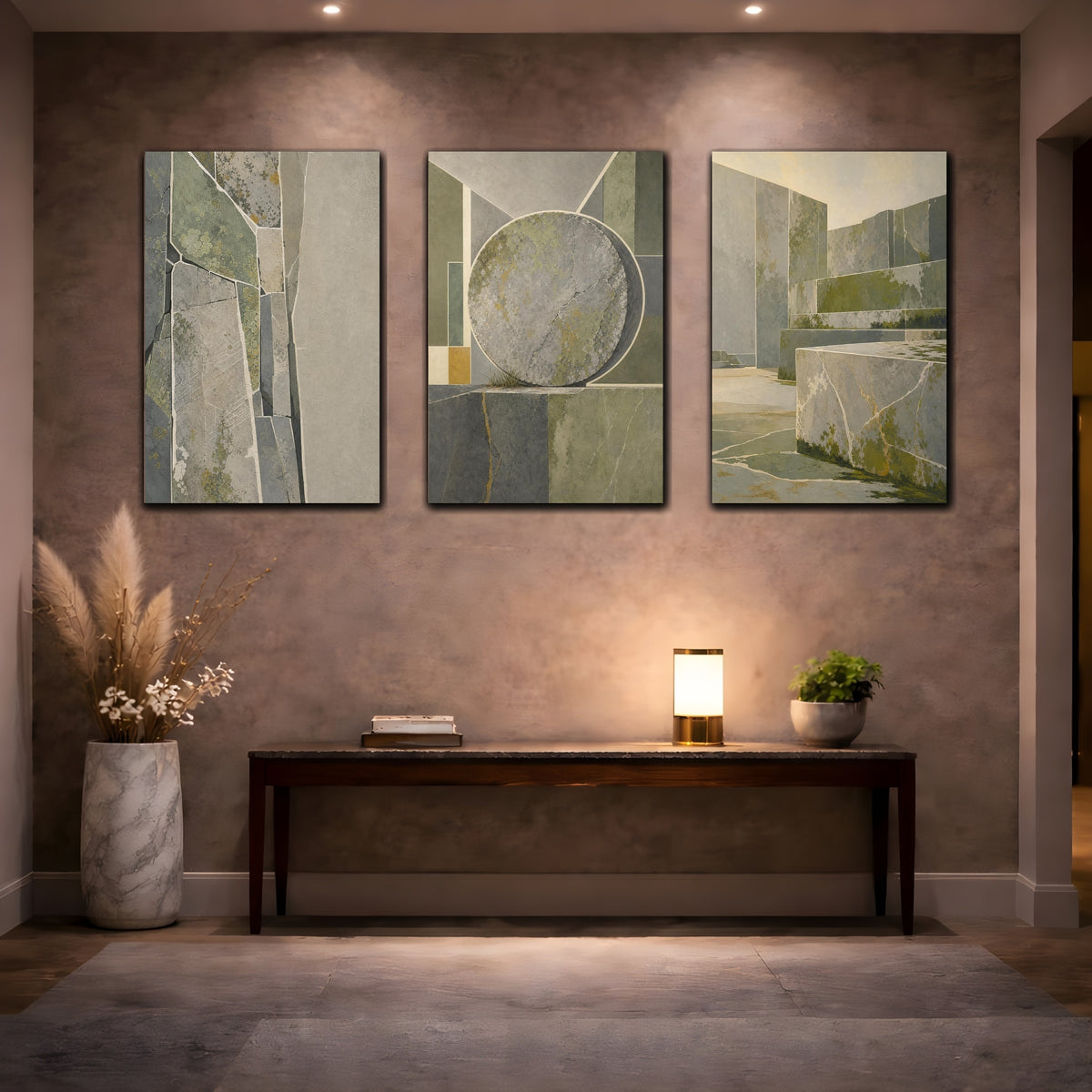 Coordinated trio room mockup 2