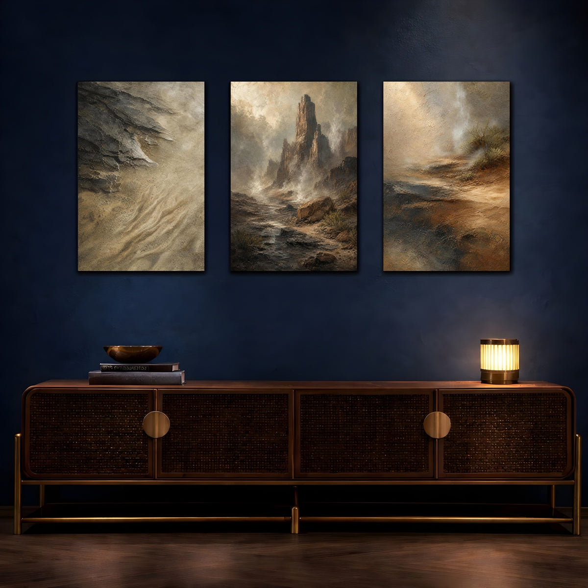 Coordinated trio room mockup 3