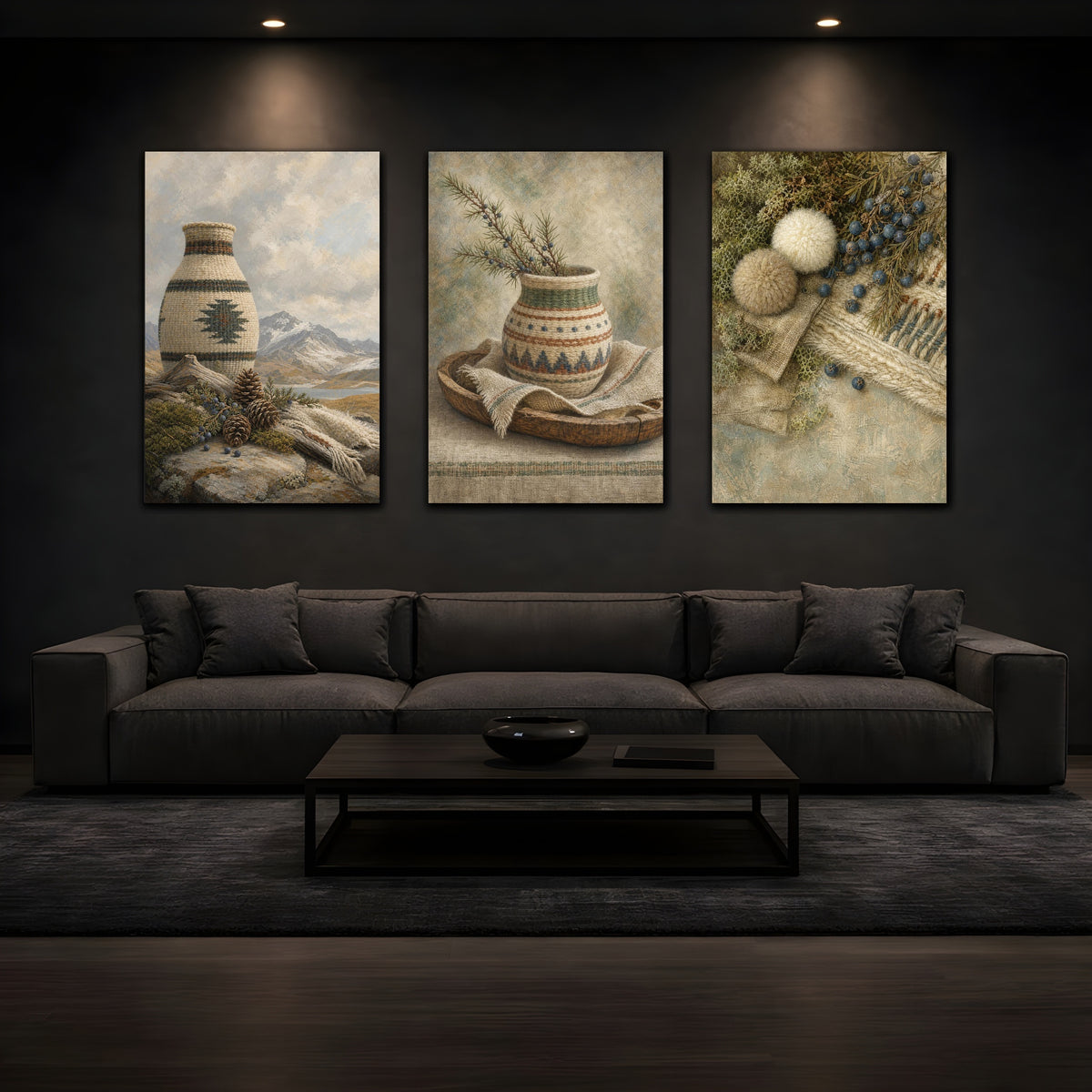 Coordinated trio room mockup 1