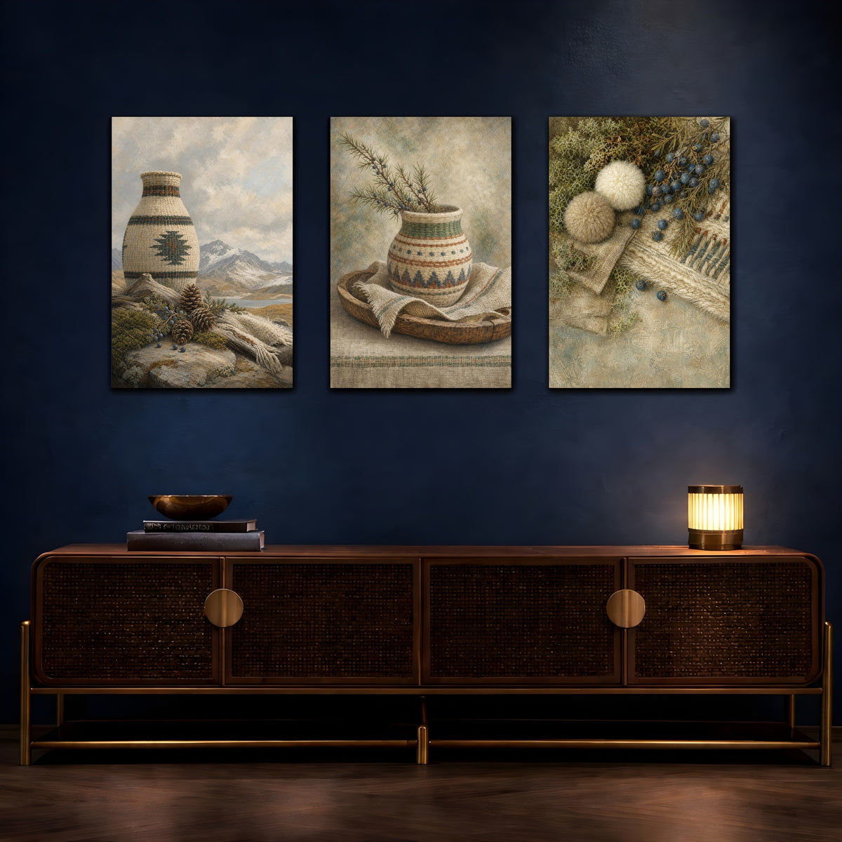 Coordinated trio room mockup 3