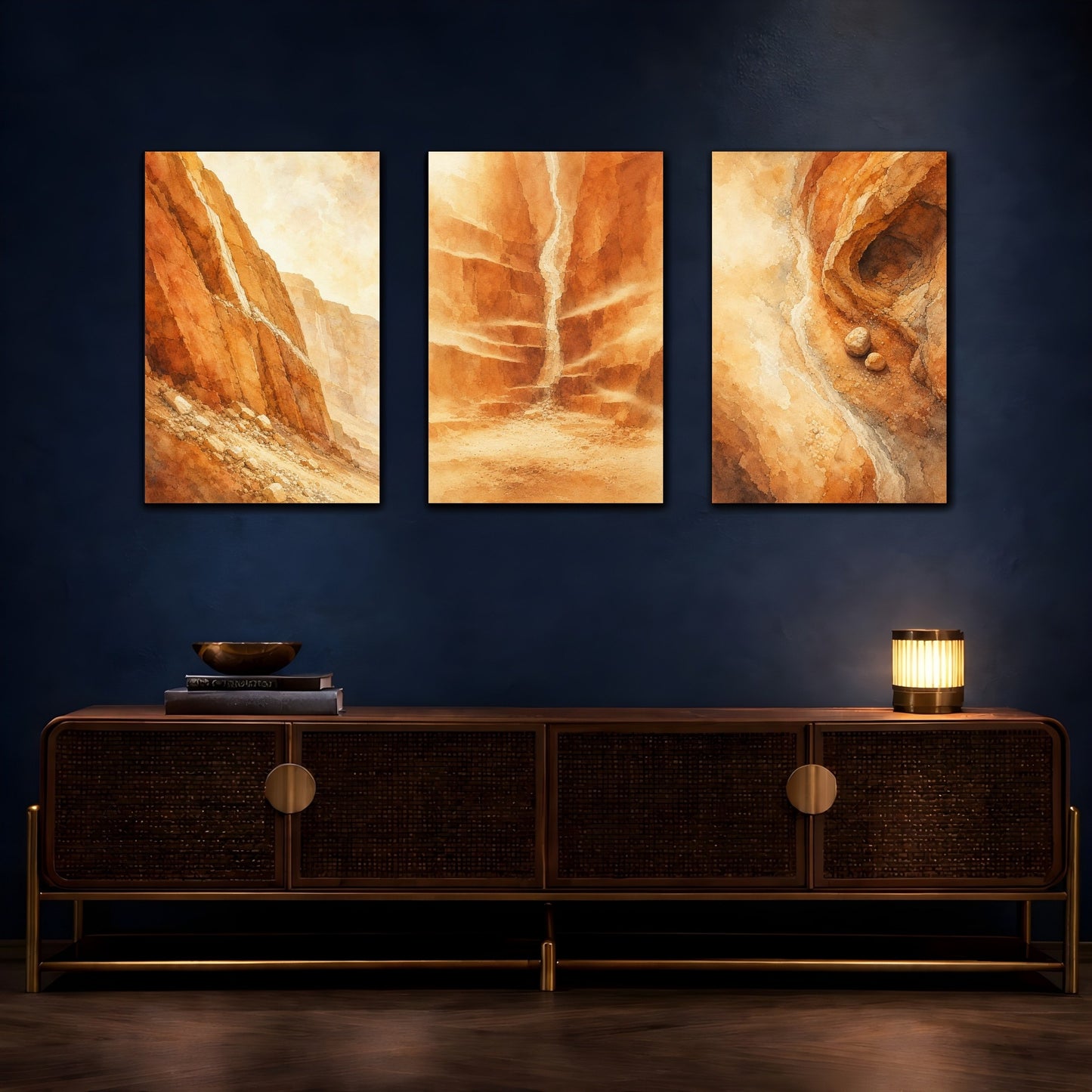 Coordinated trio room mockup 3