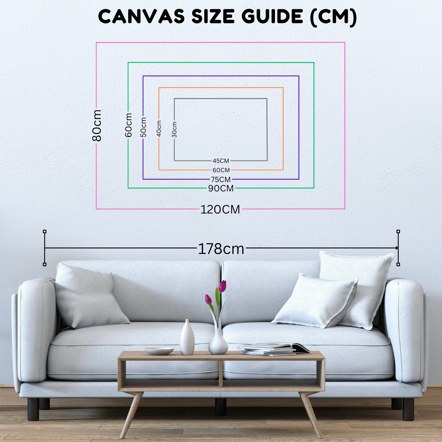 Nature Daisies Golden Field - Canvas Wall Art Print