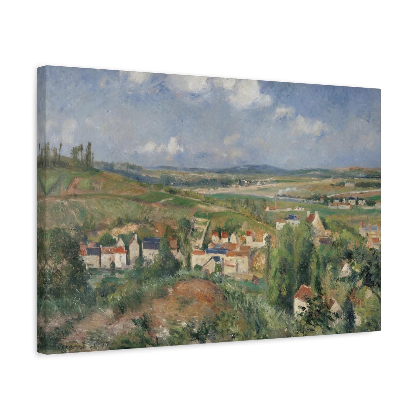 Camille Pissarro Summer Pontoise - Landscape Canvas Wall Art Print