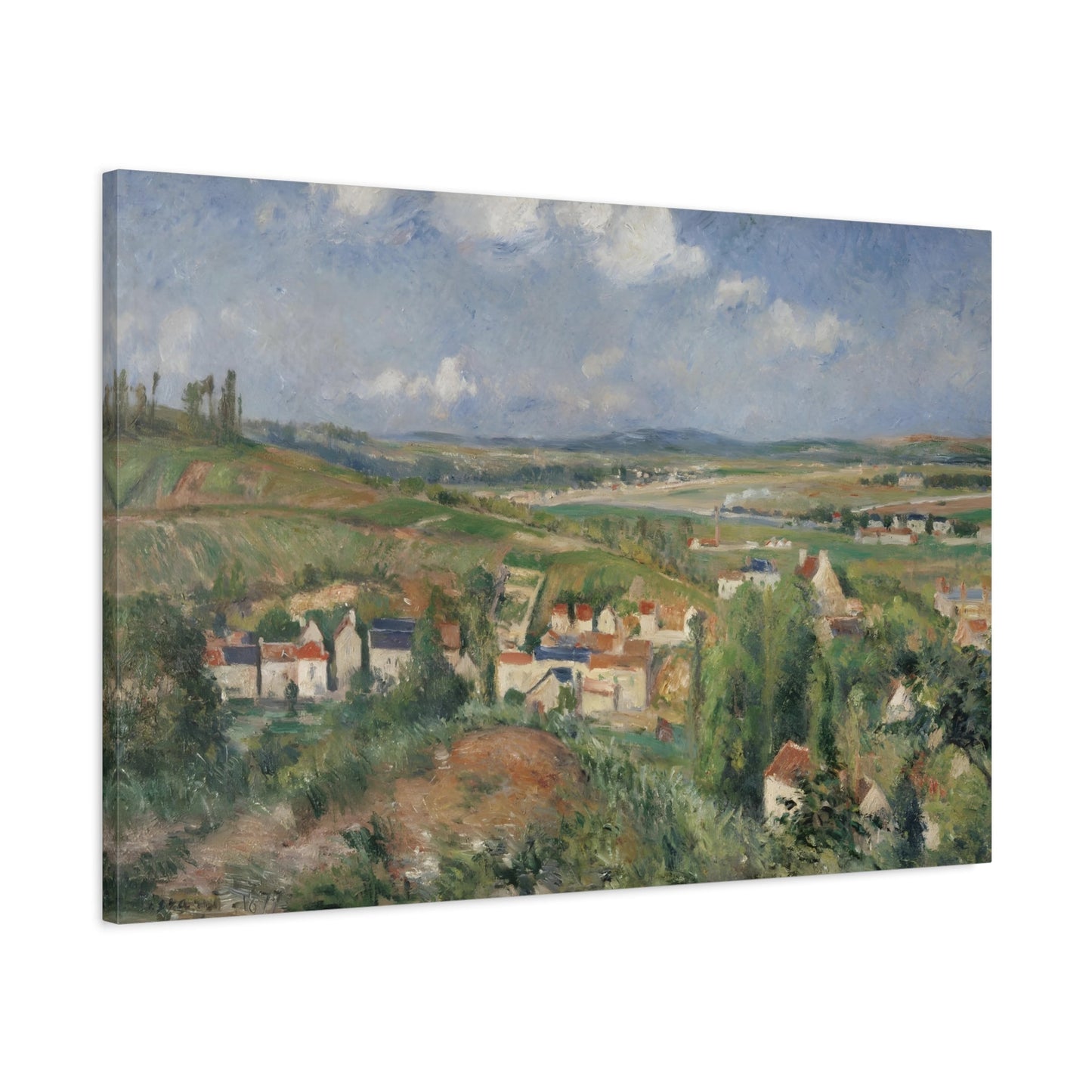 Camille Pissarro Summer Pontoise - Landscape Canvas Wall Art Print