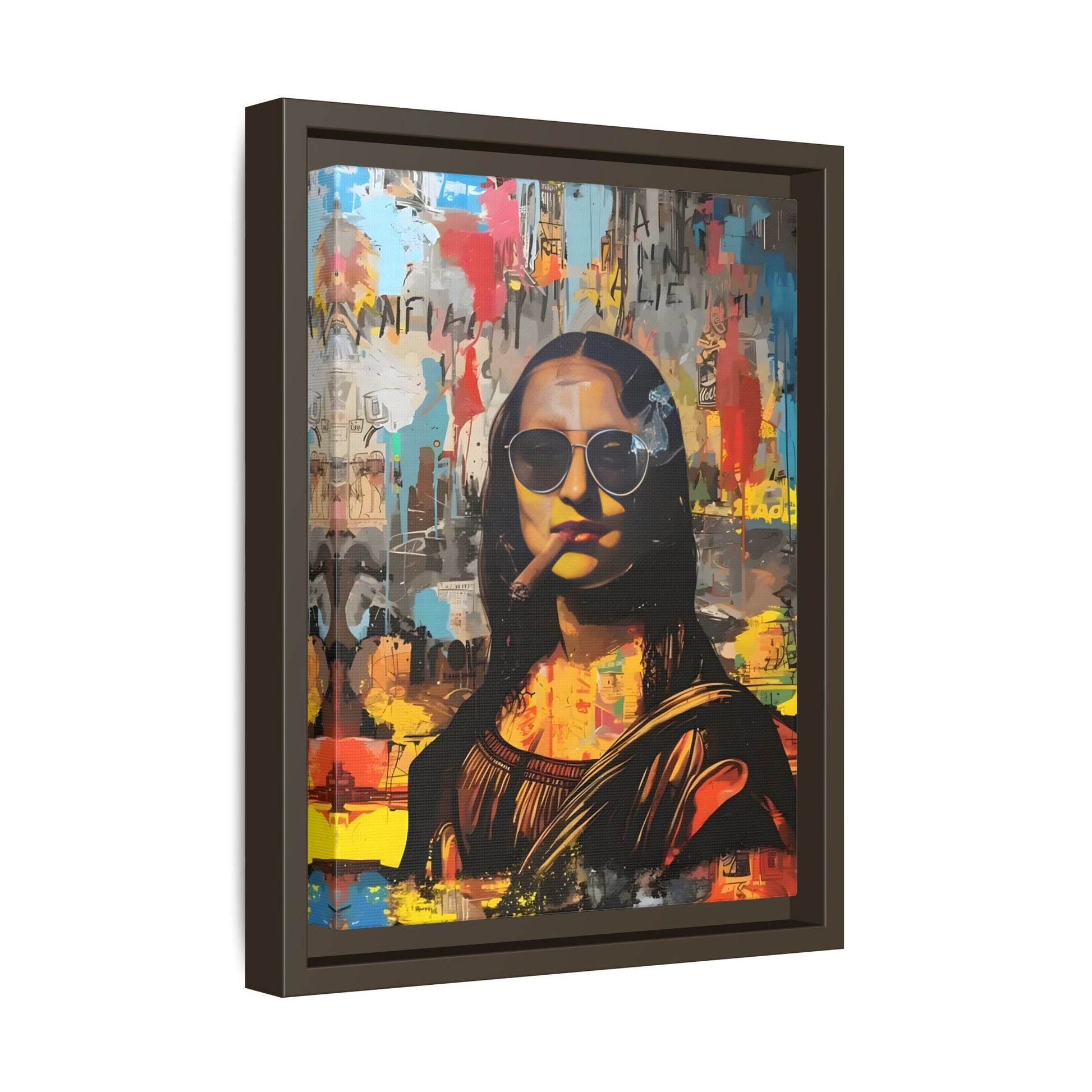 Canvas Mona Lisa Wall Art Print, Fashionable Retro Bar Decor