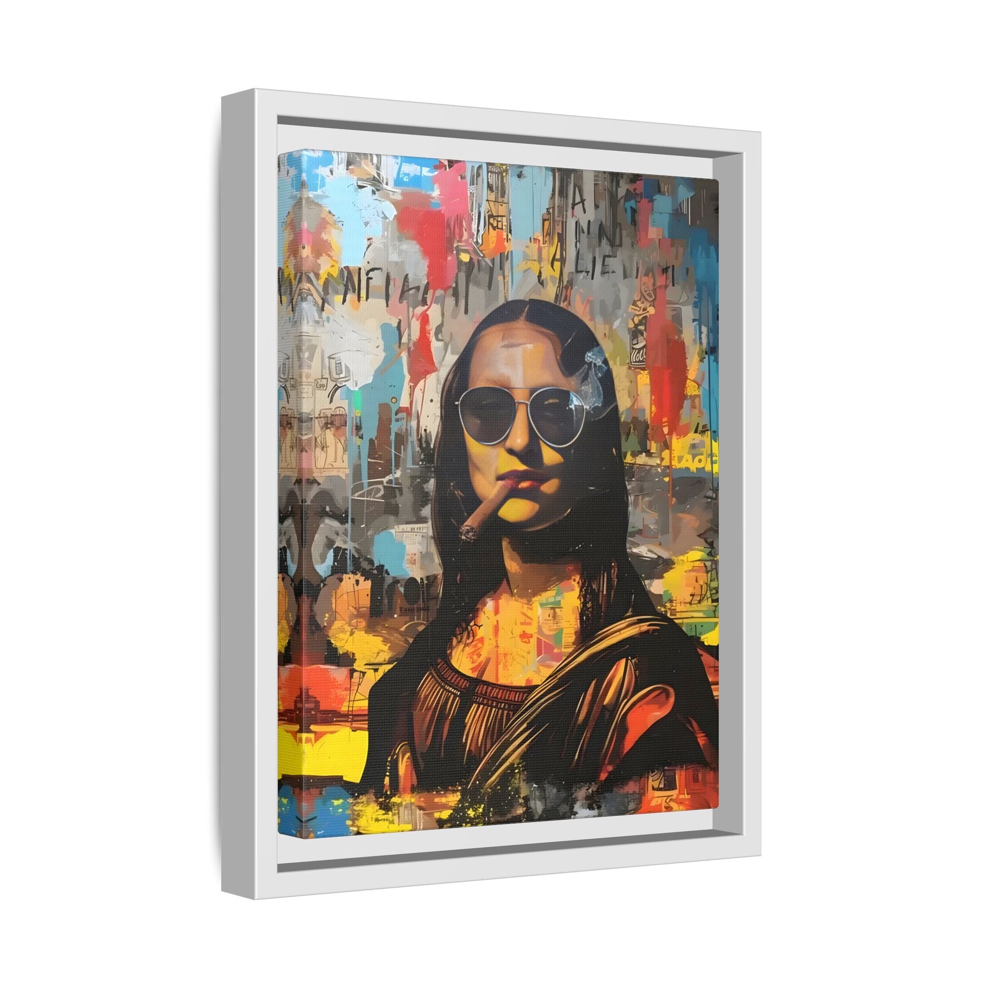 Canvas Mona Lisa Wall Art Print, Fashionable Retro Bar Decor