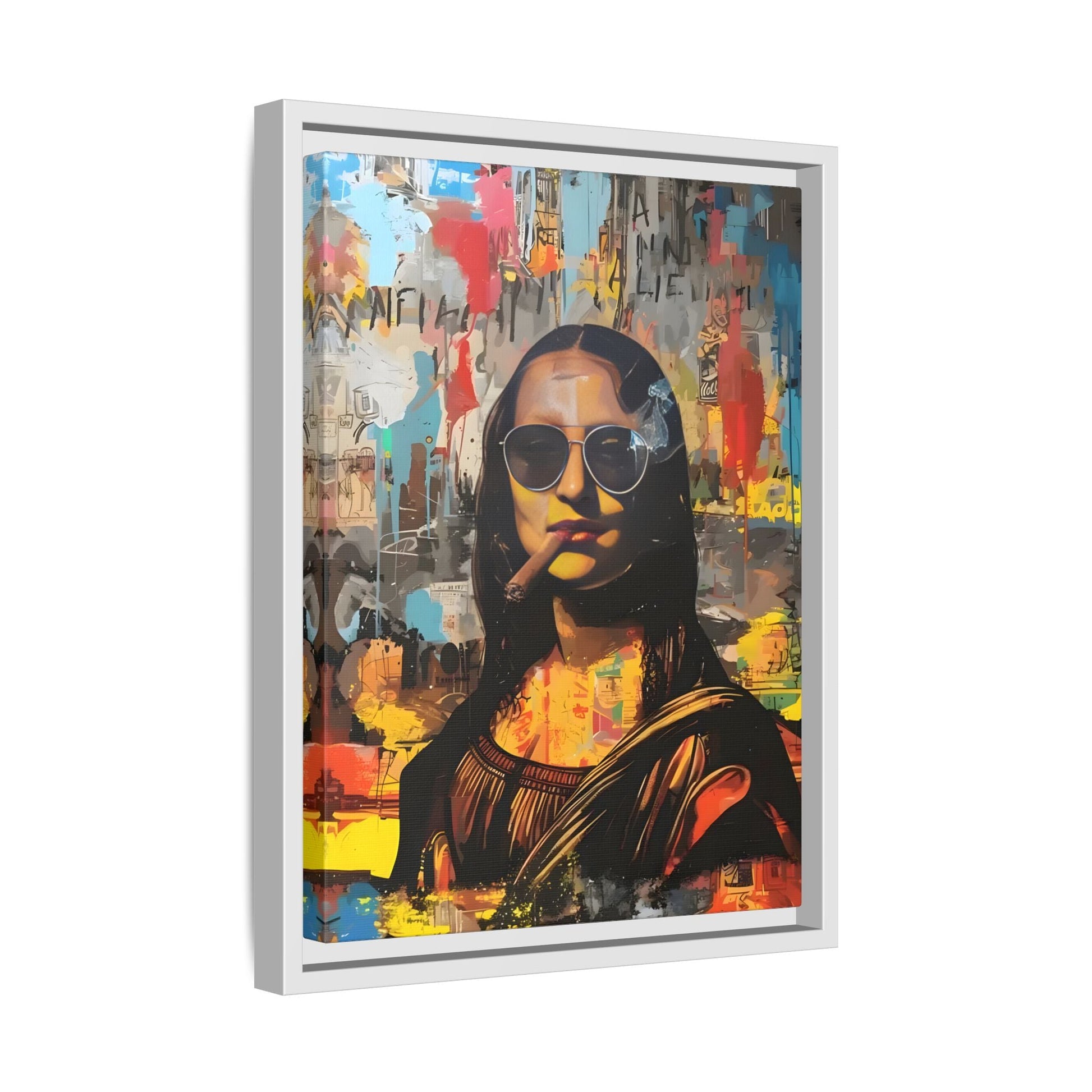 Canvas Mona Lisa Wall Art Print, Fashionable Retro Bar Decor