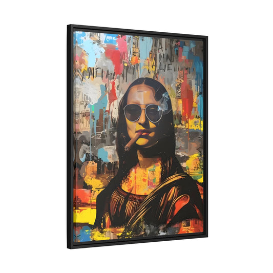 Canvas Mona Lisa Wall Art Print, Fashionable Retro Bar Decor