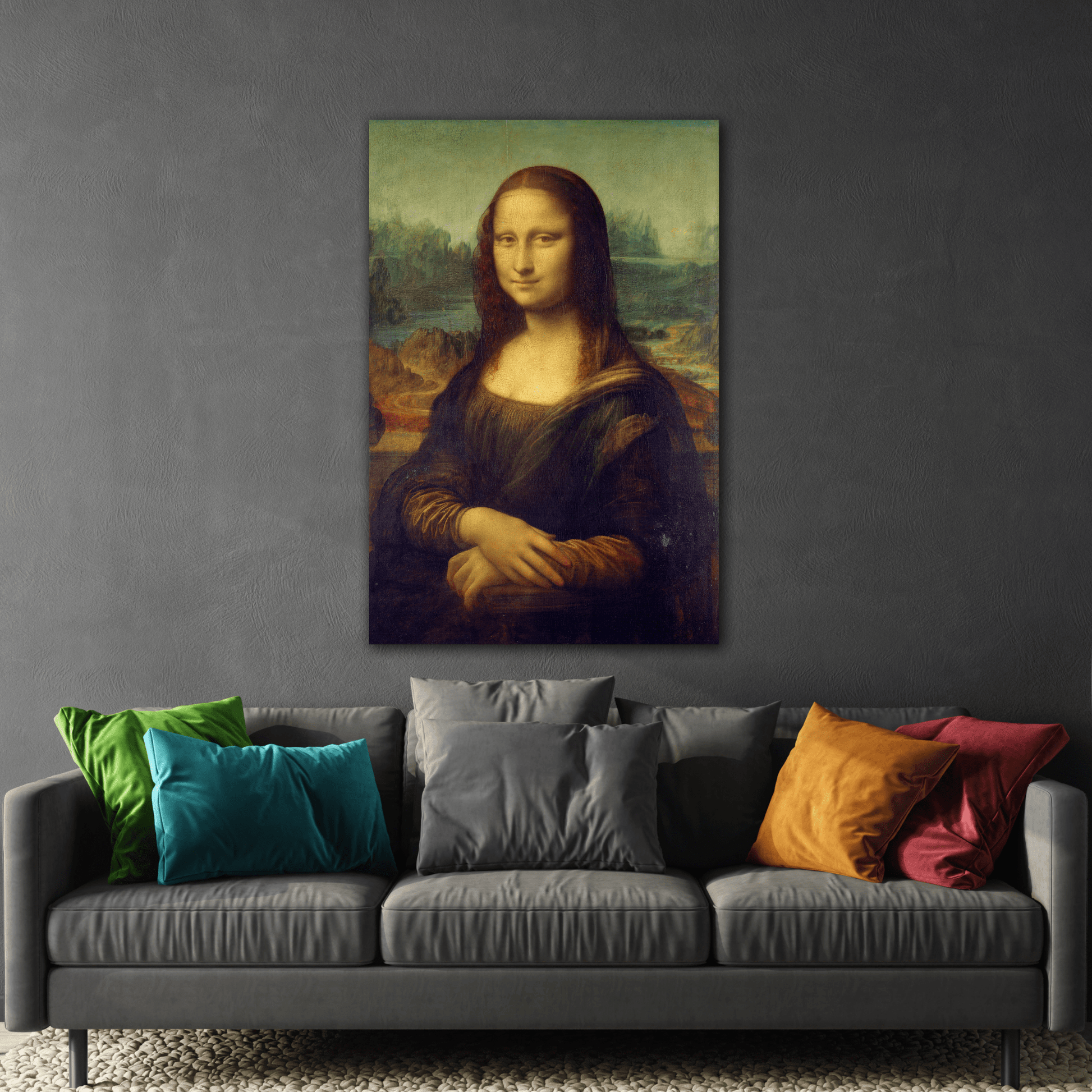 Canvas Mona Lisa Wall Art Print Reproduction